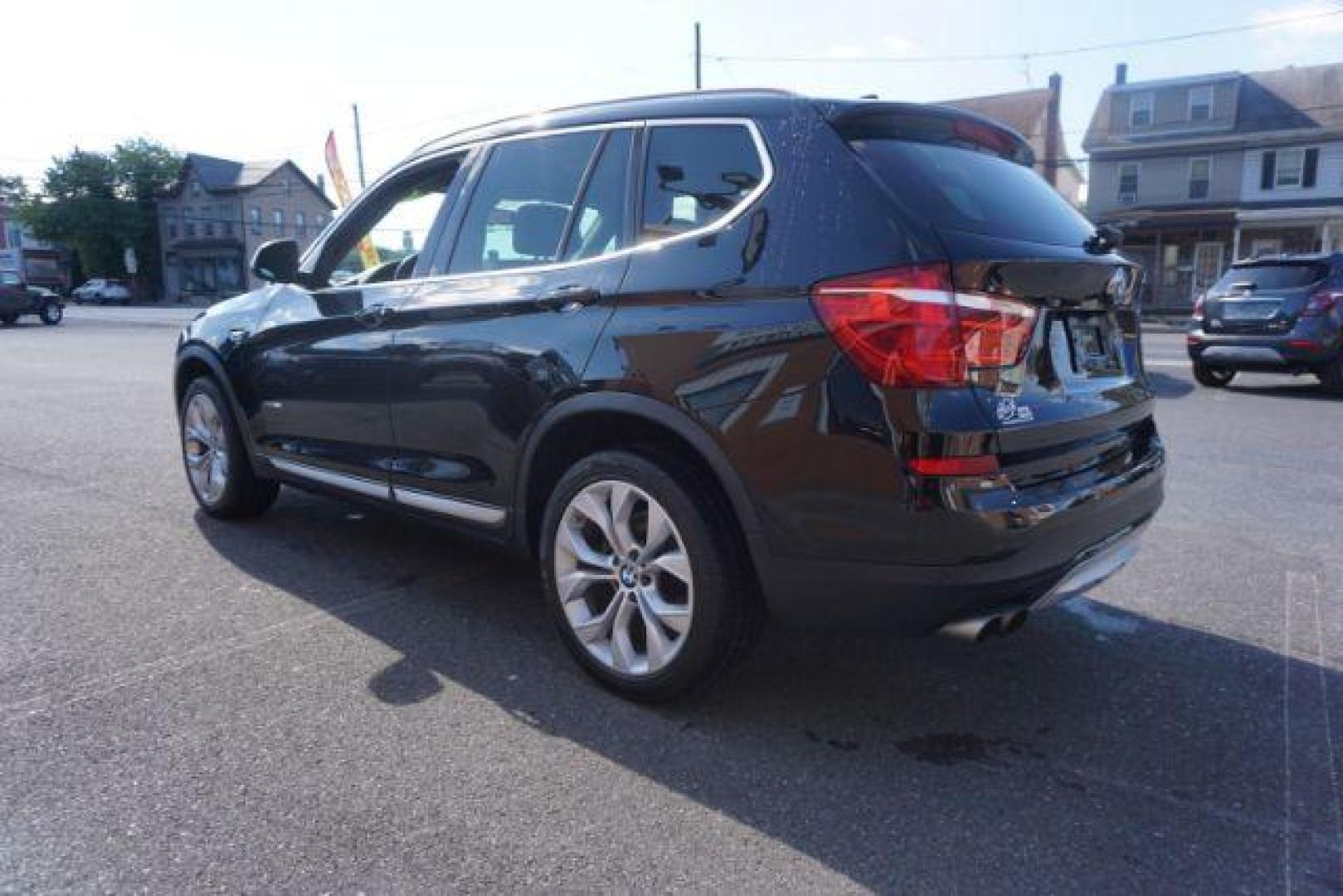 2016 Black Sapphire Metallic /Beige SensaTec, leatherette BMW X3 xDrive28i (5UXWX9C53G0) with an 2.0L L4 DOHC 16V engine, 8-Speed Automatic transmission, located at 312 Centre Ave, Schuylkill Haven, PA, 17972, (570) 593-5278, 40.638130, -76.177383 - adaptive cruise control, blind spot monitor, collision avoidance system, driver assist plus pkg, HID headlamps, lane departure warning, M Sport Pkg - Photo#8