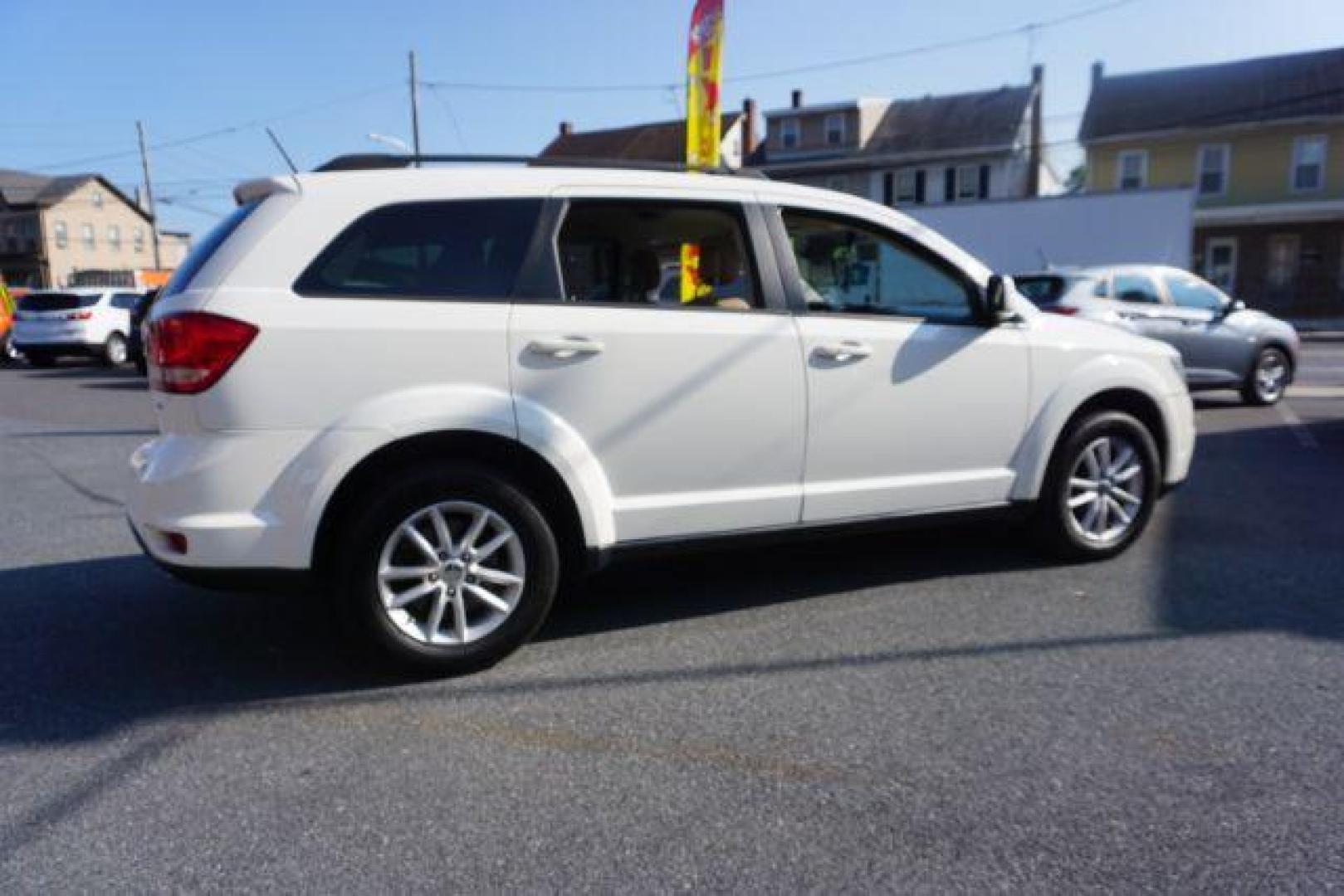 2016 Pearl White Tri-Coat /Black/Light Frost Beige, premium cloth Dodge Journey SXT AWD (3C4PDDBG5GT) with an 3.6L V6 DOHC 24V engine, 6-Speed Automatic transmission, located at 312 Centre Ave, Schuylkill Haven, PA, 17972, (570) 593-5278, 40.638130, -76.177383 - back up camera, power driver's seat, rear parking sensors - Photo#12