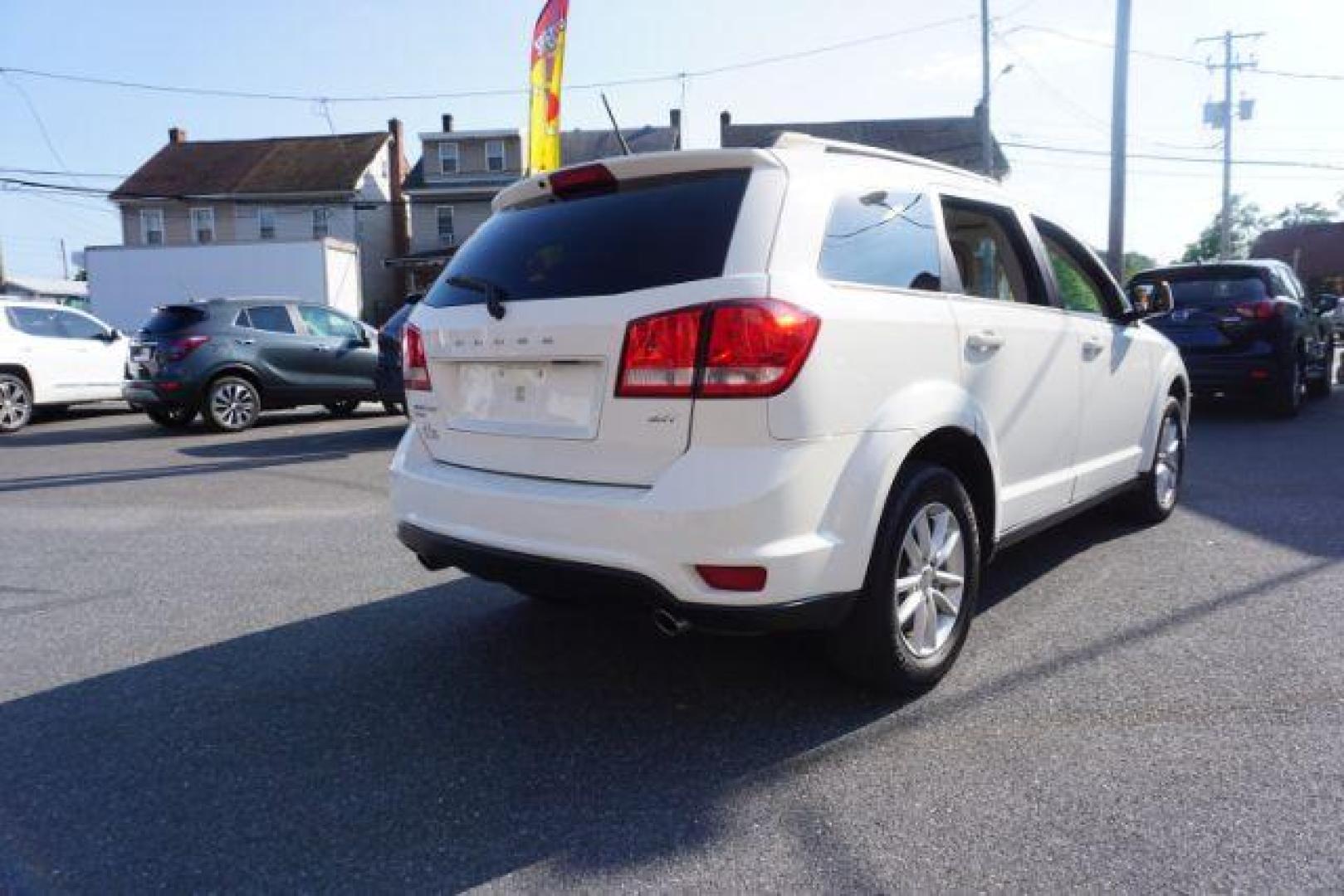 2016 Pearl White Tri-Coat /Black/Light Frost Beige, premium cloth Dodge Journey SXT AWD (3C4PDDBG5GT) with an 3.6L V6 DOHC 24V engine, 6-Speed Automatic transmission, located at 312 Centre Ave, Schuylkill Haven, PA, 17972, (570) 593-5278, 40.638130, -76.177383 - back up camera, power driver's seat, rear parking sensors - Photo#13