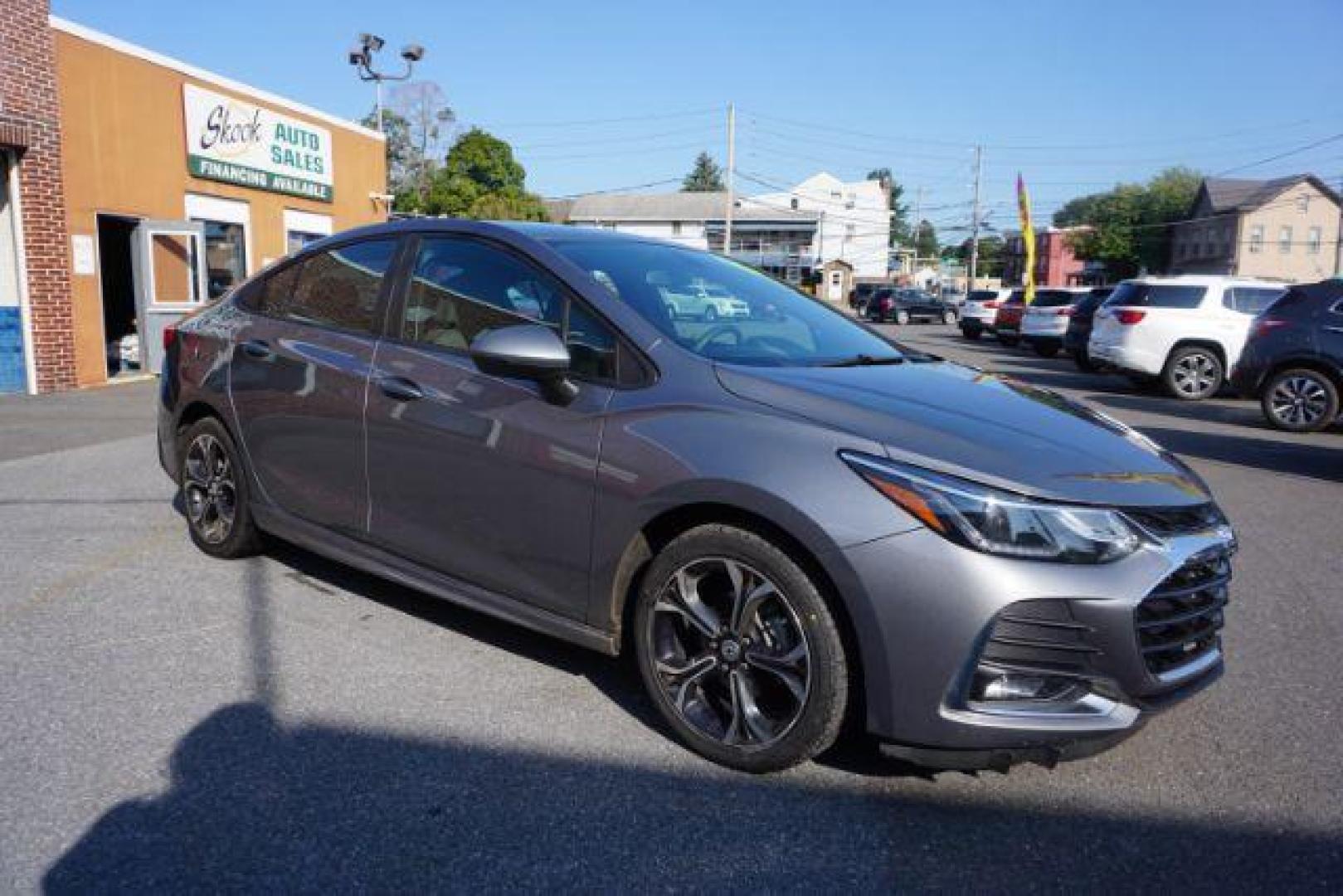 2019 Satin Steel Gray Metallic /Jet Black/Galvanized, cloth Chevrolet Cruze LT Auto (1G1BE5SM0K7) with an 1.4L L4 DOHC 16V TURBO engine, 6-Speed Automatic transmission, located at 312 Centre Ave, Schuylkill Haven, PA, 17972, (570) 593-5278, 40.638130, -76.177383 - fog lights, heated exterior mirrors, heated front seats, passive keyless entry, power drivers seat, RS Package, rear parking sensors - Photo#10