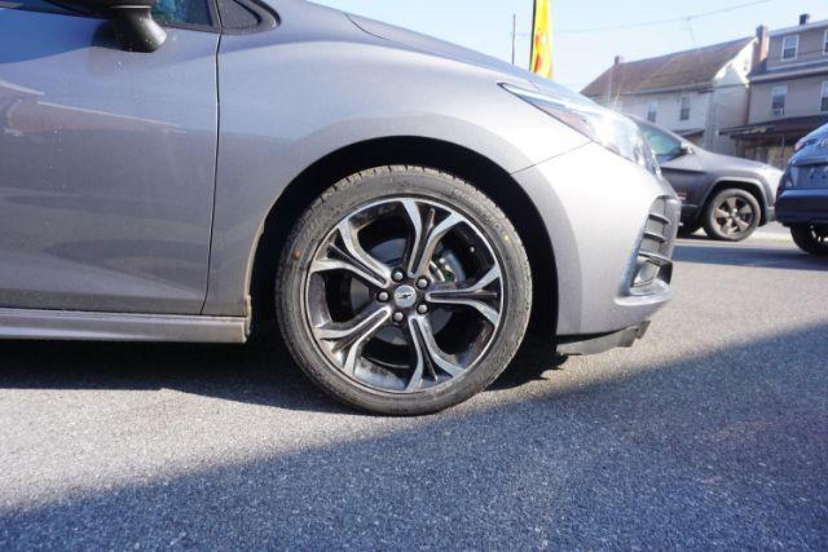 2019 Satin Steel Gray Metallic /Jet Black/Galvanized, cloth Chevrolet Cruze LT Auto (1G1BE5SM0K7) with an 1.4L L4 DOHC 16V TURBO engine, 6-Speed Automatic transmission, located at 312 Centre Ave, Schuylkill Haven, PA, 17972, (570) 593-5278, 40.638130, -76.177383 - fog lights, heated exterior mirrors, heated front seats, passive keyless entry, power drivers seat, RS Package, rear parking sensors - Photo#11