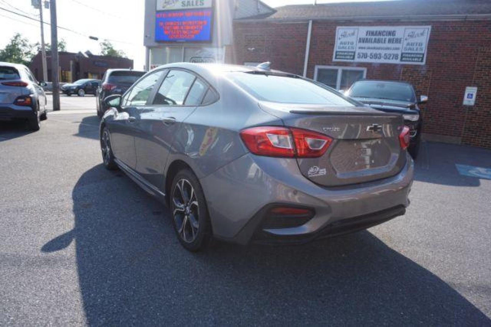 2019 Satin Steel Gray Metallic /Jet Black/Galvanized, cloth Chevrolet Cruze LT Auto (1G1BE5SM0K7) with an 1.4L L4 DOHC 16V TURBO engine, 6-Speed Automatic transmission, located at 312 Centre Ave, Schuylkill Haven, PA, 17972, (570) 593-5278, 40.638130, -76.177383 - fog lights, heated exterior mirrors, heated front seats, passive keyless entry, power drivers seat, RS Package, rear parking sensors - Photo#17