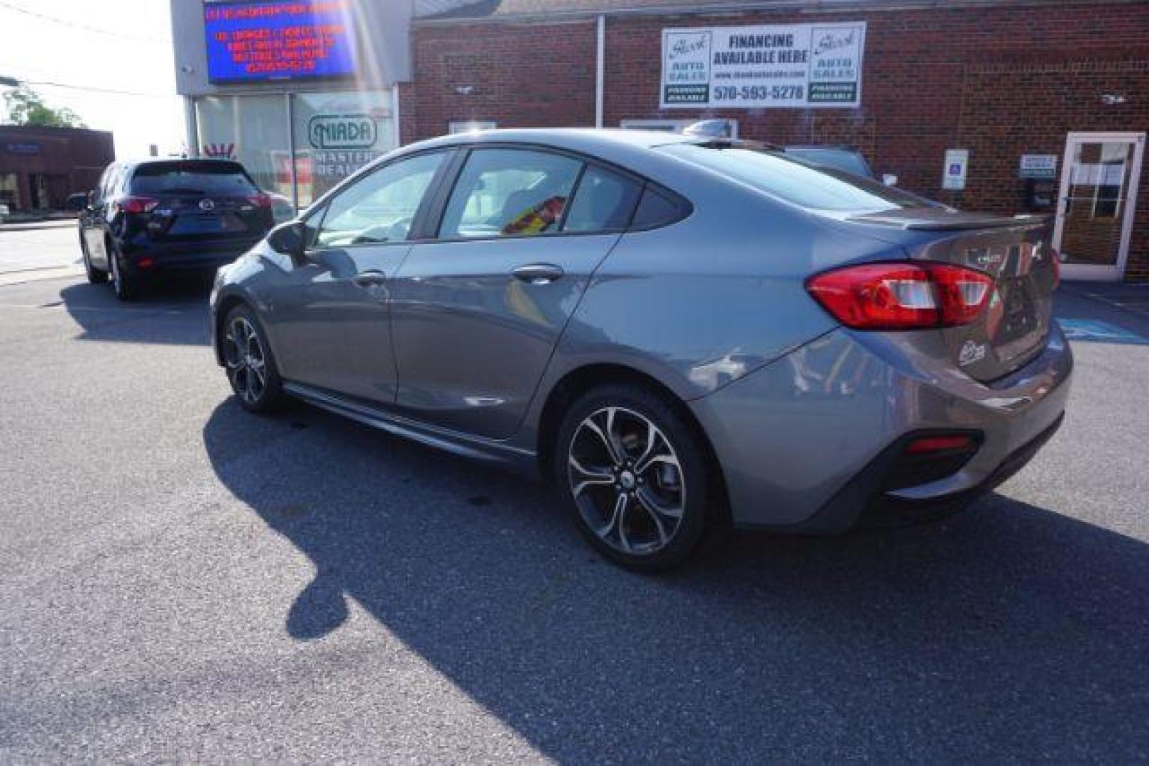 2019 Satin Steel Gray Metallic /Jet Black/Galvanized, cloth Chevrolet Cruze LT Auto (1G1BE5SM0K7) with an 1.4L L4 DOHC 16V TURBO engine, 6-Speed Automatic transmission, located at 312 Centre Ave, Schuylkill Haven, PA, 17972, (570) 593-5278, 40.638130, -76.177383 - fog lights, heated exterior mirrors, heated front seats, passive keyless entry, power drivers seat, RS Package, rear parking sensors - Photo#18