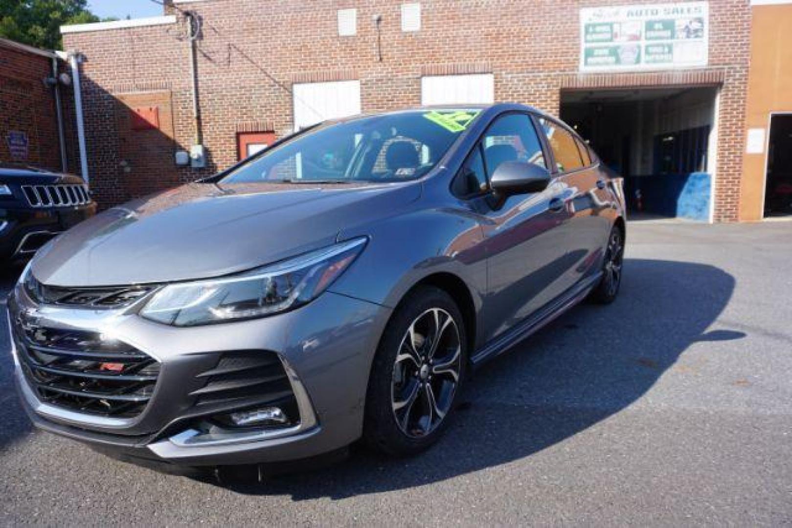 2019 Satin Steel Gray Metallic /Jet Black/Galvanized, cloth Chevrolet Cruze LT Auto (1G1BE5SM0K7) with an 1.4L L4 DOHC 16V TURBO engine, 6-Speed Automatic transmission, located at 312 Centre Ave, Schuylkill Haven, PA, 17972, (570) 593-5278, 40.638130, -76.177383 - fog lights, heated exterior mirrors, heated front seats, passive keyless entry, power drivers seat, RS Package, rear parking sensors - Photo#1