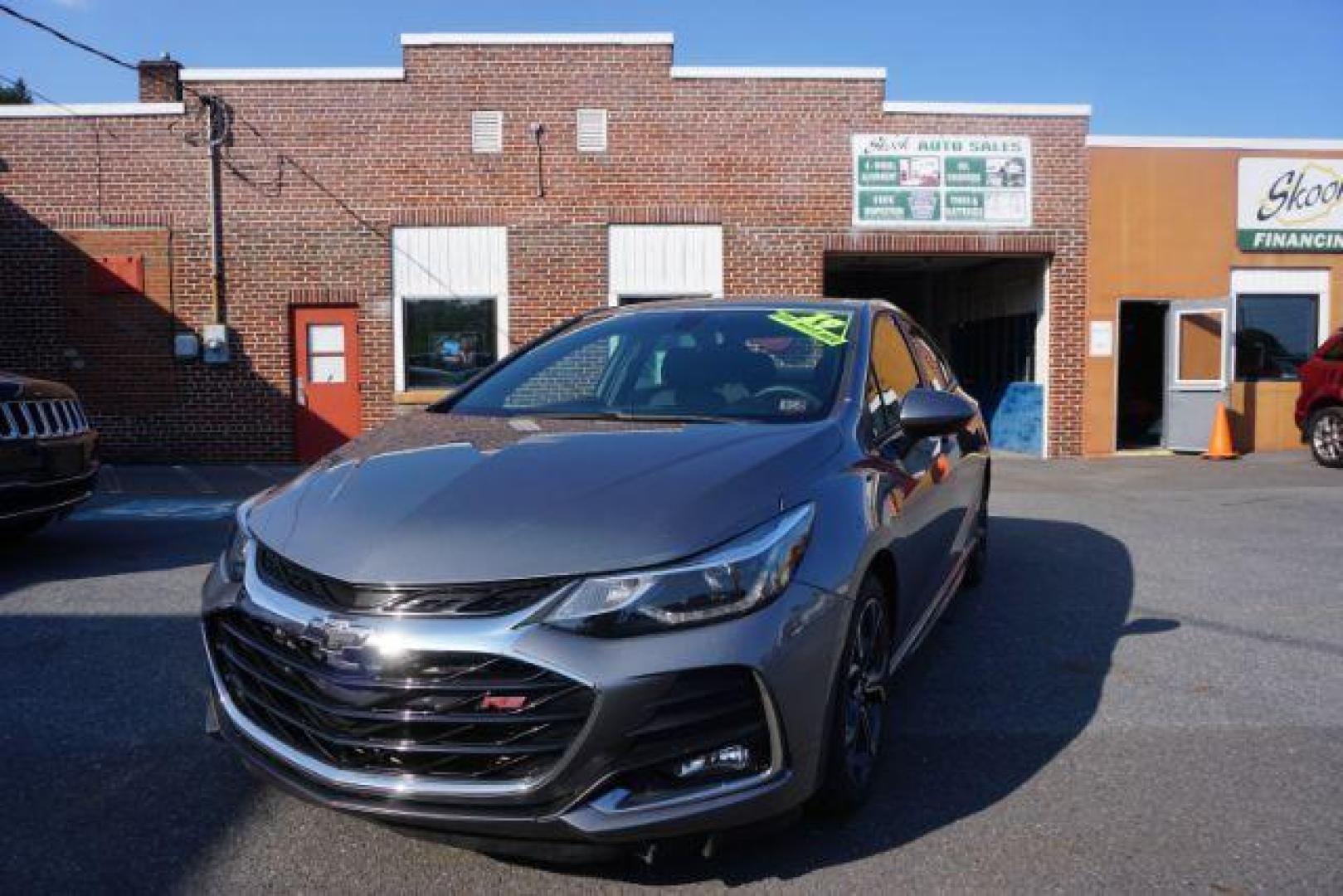 2019 Satin Steel Gray Metallic /Jet Black/Galvanized, cloth Chevrolet Cruze LT Auto (1G1BE5SM0K7) with an 1.4L L4 DOHC 16V TURBO engine, 6-Speed Automatic transmission, located at 312 Centre Ave, Schuylkill Haven, PA, 17972, (570) 593-5278, 40.638130, -76.177383 - fog lights, heated exterior mirrors, heated front seats, passive keyless entry, power drivers seat, RS Package, rear parking sensors - Photo#4