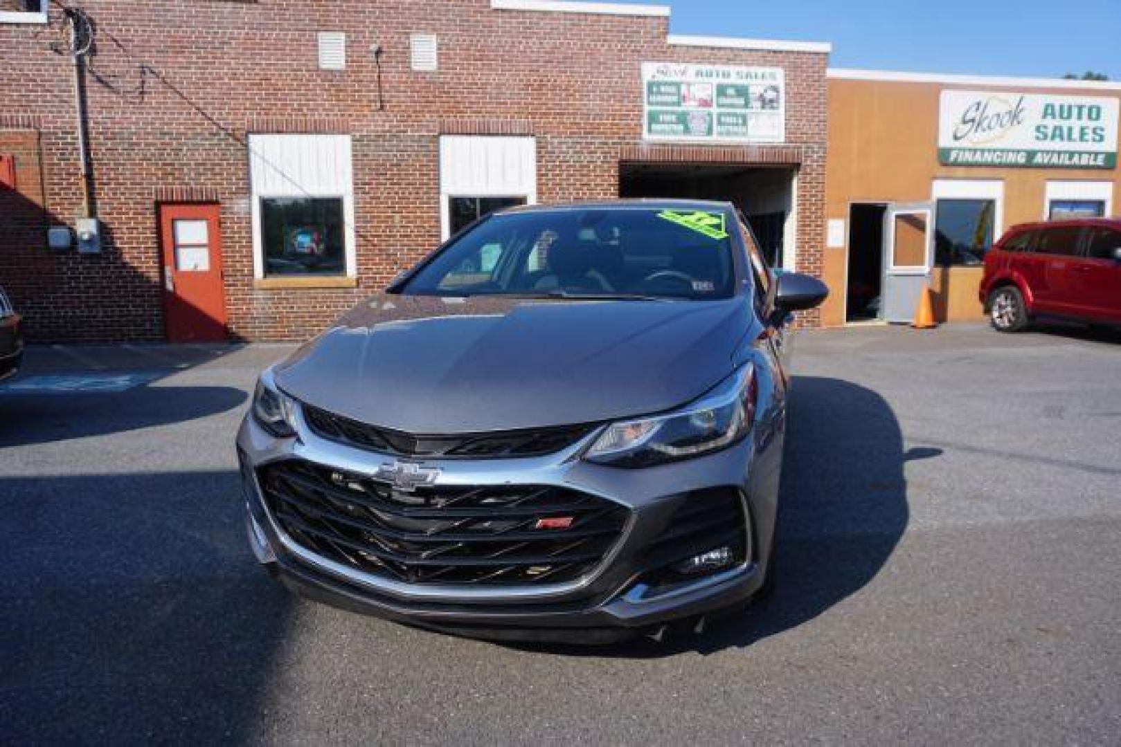 2019 Satin Steel Gray Metallic /Jet Black/Galvanized, cloth Chevrolet Cruze LT Auto (1G1BE5SM0K7) with an 1.4L L4 DOHC 16V TURBO engine, 6-Speed Automatic transmission, located at 312 Centre Ave, Schuylkill Haven, PA, 17972, (570) 593-5278, 40.638130, -76.177383 - fog lights, heated exterior mirrors, heated front seats, passive keyless entry, power drivers seat, RS Package, rear parking sensors - Photo#5