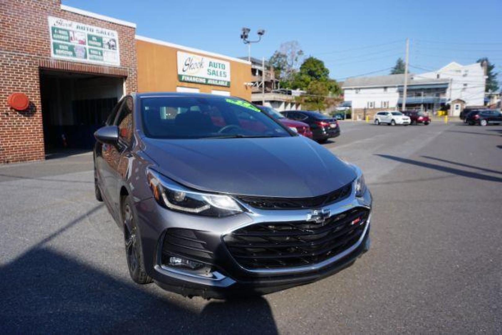 2019 Satin Steel Gray Metallic /Jet Black/Galvanized, cloth Chevrolet Cruze LT Auto (1G1BE5SM0K7) with an 1.4L L4 DOHC 16V TURBO engine, 6-Speed Automatic transmission, located at 312 Centre Ave, Schuylkill Haven, PA, 17972, (570) 593-5278, 40.638130, -76.177383 - fog lights, heated exterior mirrors, heated front seats, passive keyless entry, power drivers seat, RS Package, rear parking sensors - Photo#8