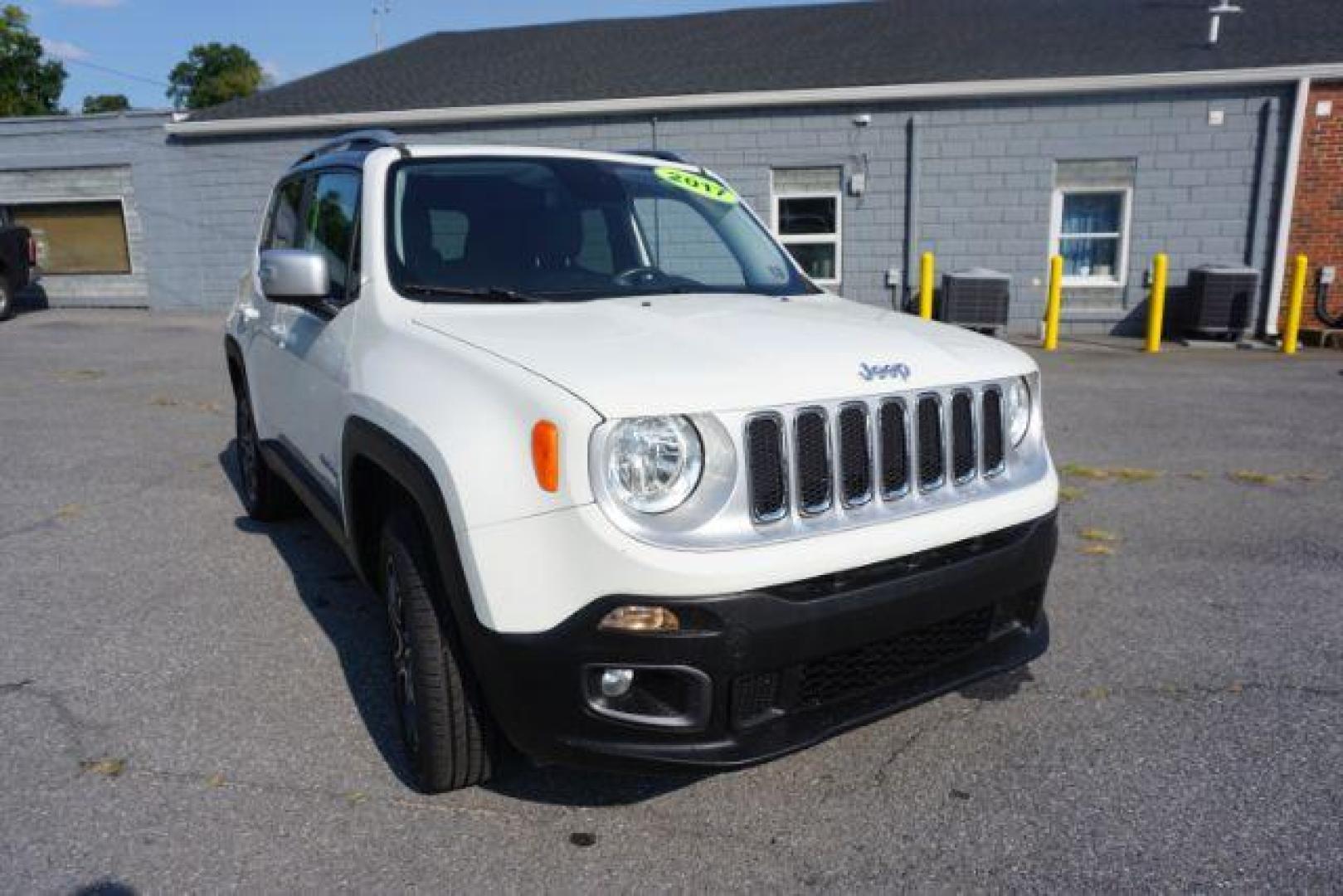 2017 Alpine White /Black, leather Jeep Renegade Limited 4WD (ZACCJBDB1HP) with an 2.4L L4 DOHC 16V engine, 9-Speed Automatic transmission, located at 312 Centre Ave, Schuylkill Haven, PA, 17972, (570) 593-5278, 40.638130, -76.177383 - Photo#2