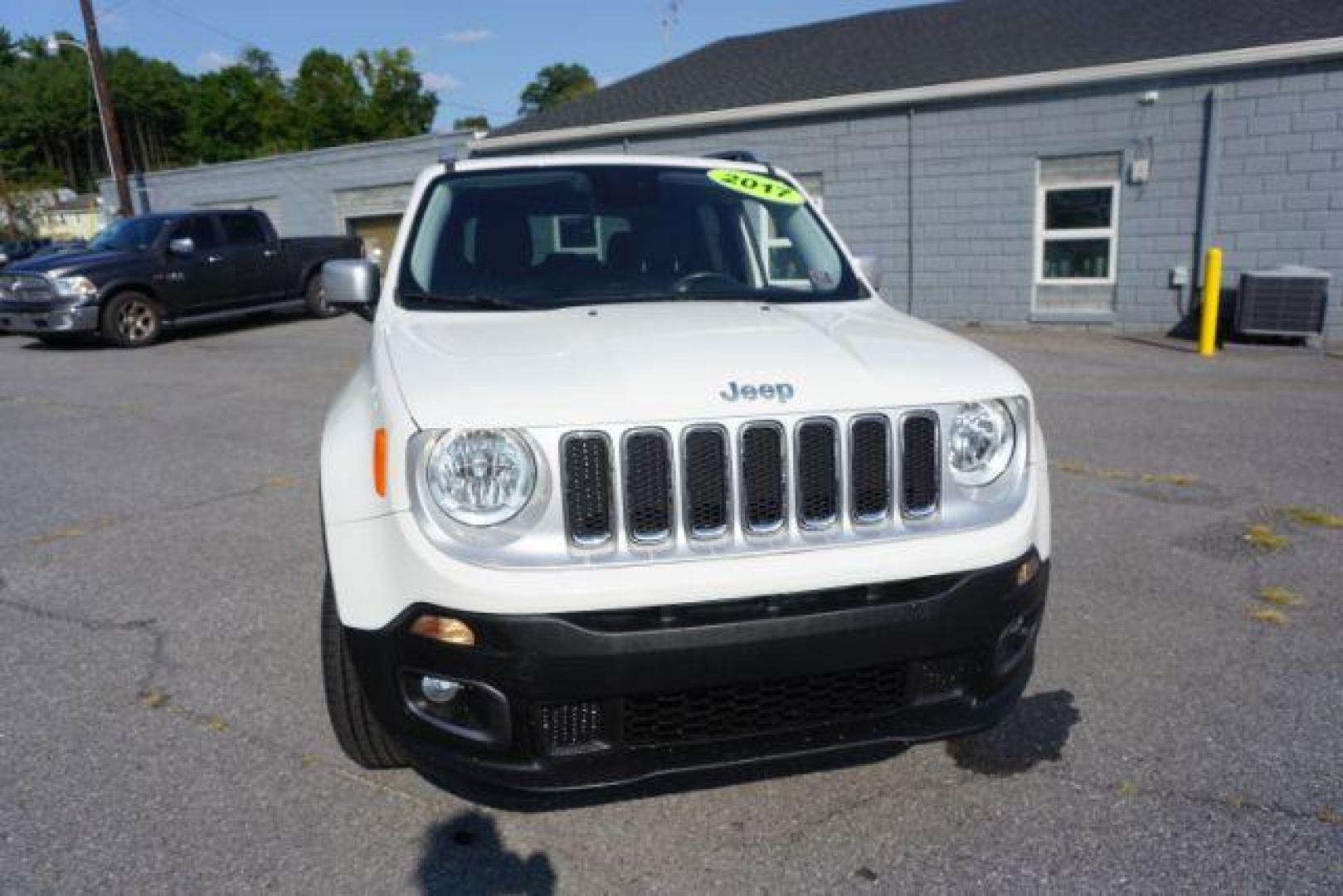 2017 Alpine White /Black, leather Jeep Renegade Limited 4WD (ZACCJBDB1HP) with an 2.4L L4 DOHC 16V engine, 9-Speed Automatic transmission, located at 312 Centre Ave, Schuylkill Haven, PA, 17972, (570) 593-5278, 40.638130, -76.177383 - Photo#3