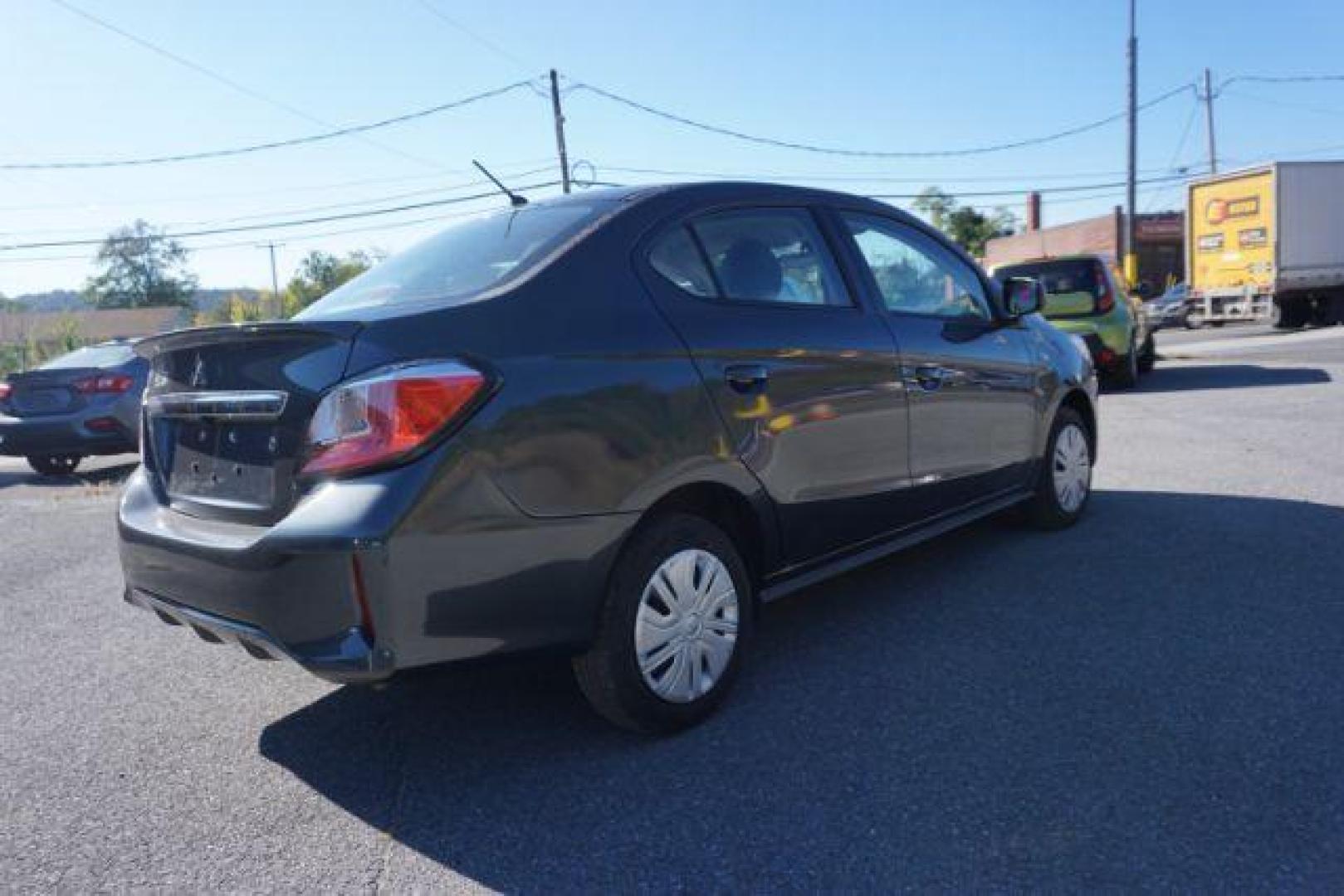 2024 Starlight Silver Metallic /Black Mitsubishi Mirage G4 ES (ML32FUFJ6RH) with an 1.2L L3 DOHC engine, Continuously Variable Transmission transmission, located at 312 Centre Ave, Schuylkill Haven, PA, 17972, (570) 593-5278, 40.638130, -76.177383 - aluminum/alloy wheels, rear parking sensors - Photo#13