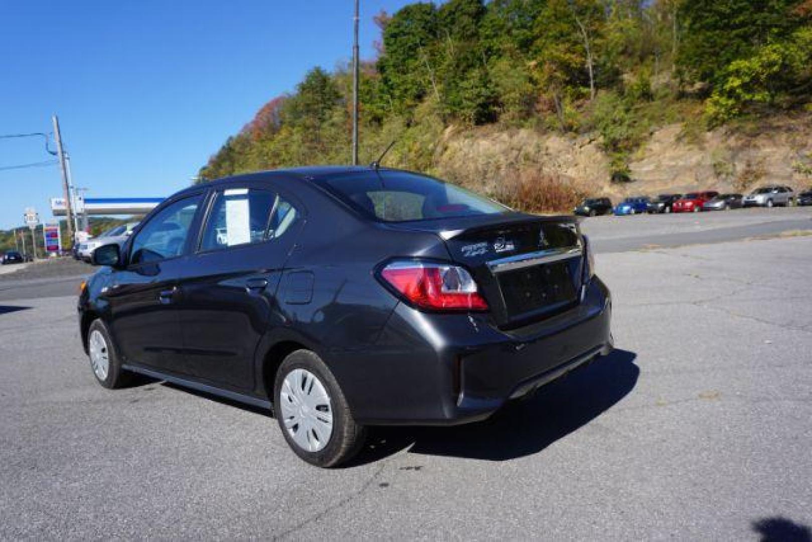 2024 Starlight Silver Metallic /Black Mitsubishi Mirage G4 ES (ML32FUFJ6RH) with an 1.2L L3 DOHC engine, Continuously Variable Transmission transmission, located at 312 Centre Ave, Schuylkill Haven, PA, 17972, (570) 593-5278, 40.638130, -76.177383 - aluminum/alloy wheels, rear parking sensors - Photo#8