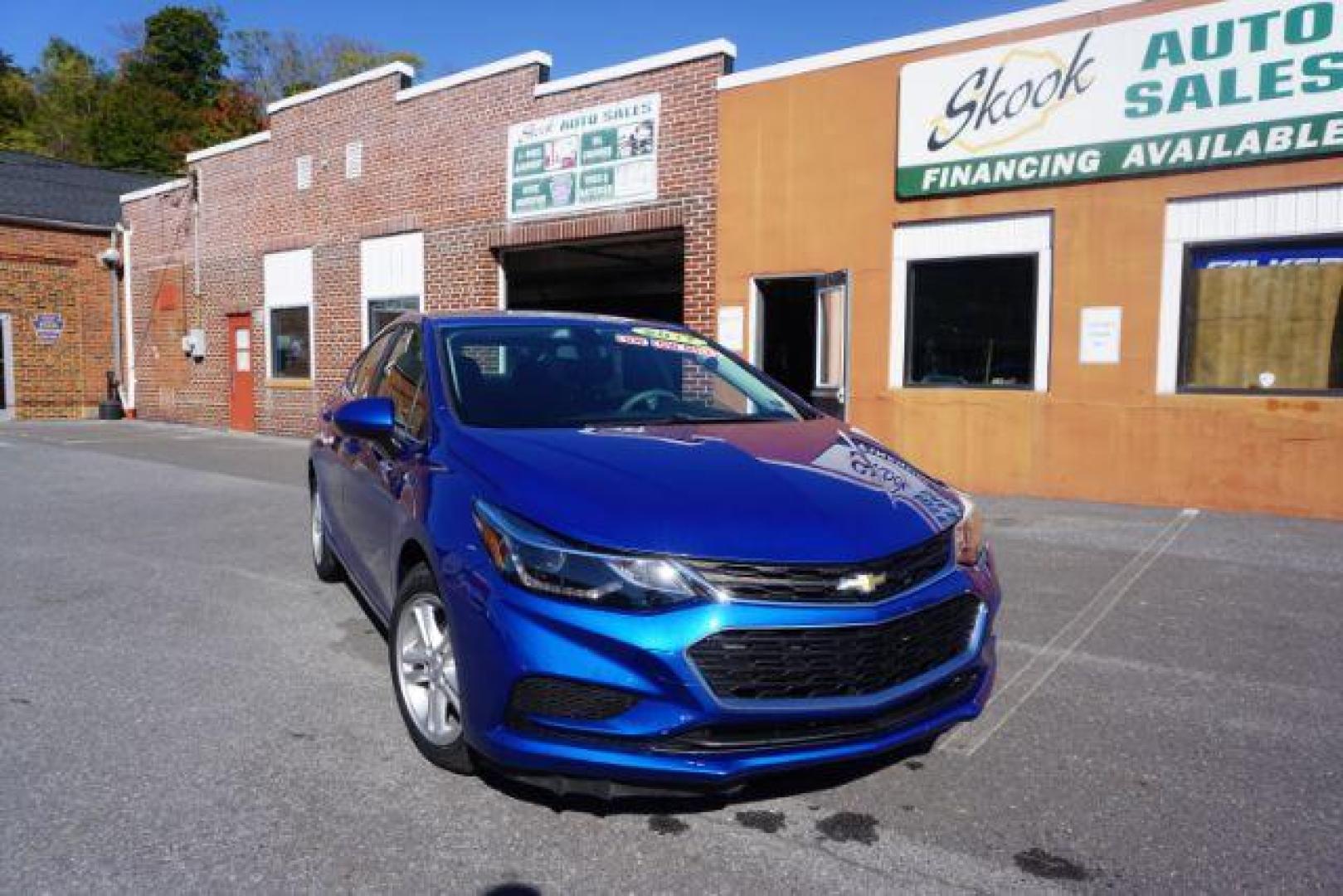 2017 Arctic Blue Metallic /Dark Atmosphere/Medium Atmosphere, cloth Chevrolet Cruze LT Auto (1G1BE5SM4H7) with an 1.4L L4 DOHC 16V TURBO engine, 6-Speed Automatic transmission, located at 312 Centre Ave, Schuylkill Haven, PA, 17972, (570) 593-5278, 40.638130, -76.177383 - heated front seats, passive keyless entry, power drivers seat, remote engine starter - Photo#2