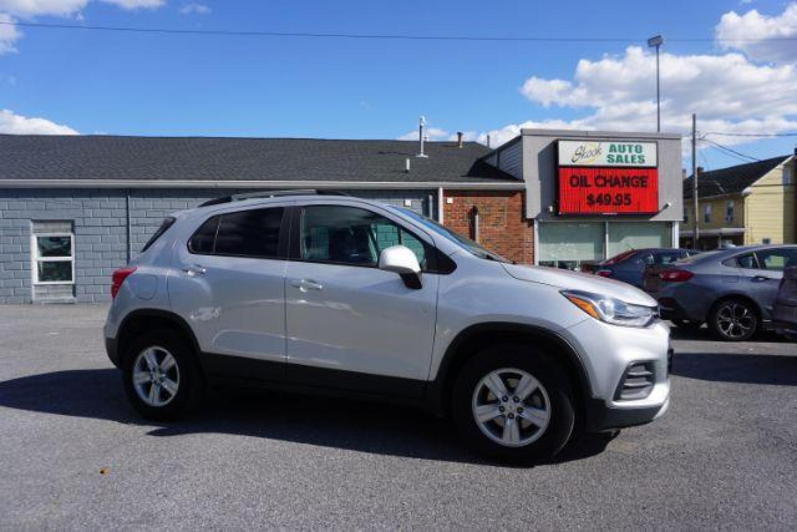 2021 silver /black leather Chevrolet Trax LT AWD (KL7CJPSB9MB) with an 1.4L L4 DOHC 16V engine, 6-Speed Automatic transmission, located at 312 Centre Ave, Schuylkill Haven, PA, 17972, (570) 593-5278, 40.638130, -76.177383 - luggage rack - Photo#0