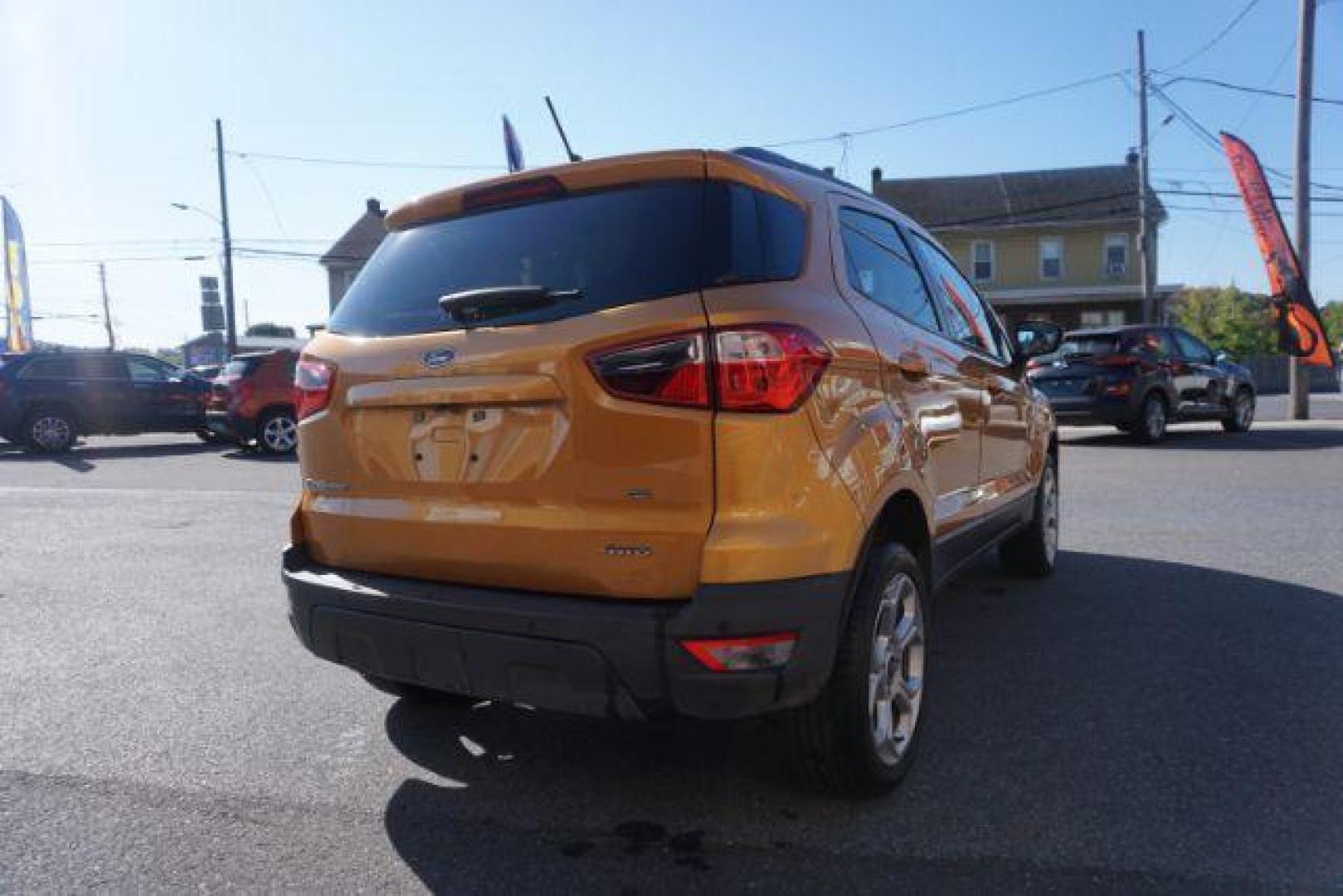 2021 yellow gold /black cloth Ford EcoSport SE AWD (MAJ6S3GL3MC) with an 2.0L L4 DOHC 16V engine, 6-Speed Automatic transmission, located at 312 Centre Ave, Schuylkill Haven, PA, 17972, (570) 593-5278, 40.638130, -76.177383 - LUGGAGE RACK, REMOTE ENGINE STARTER - Photo#9