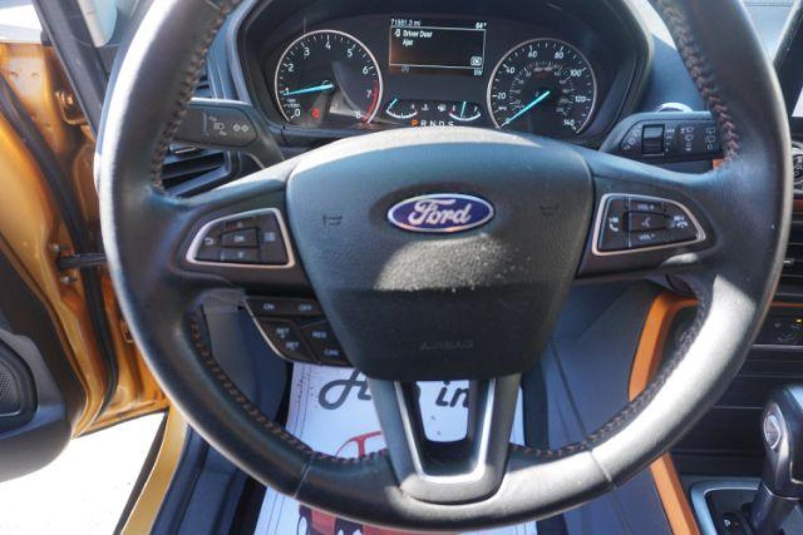 2021 yellow gold /black cloth Ford EcoSport SE AWD (MAJ6S3GL3MC) with an 2.0L L4 DOHC 16V engine, 6-Speed Automatic transmission, located at 312 Centre Ave, Schuylkill Haven, PA, 17972, (570) 593-5278, 40.638130, -76.177383 - LUGGAGE RACK, REMOTE ENGINE STARTER - Photo#26