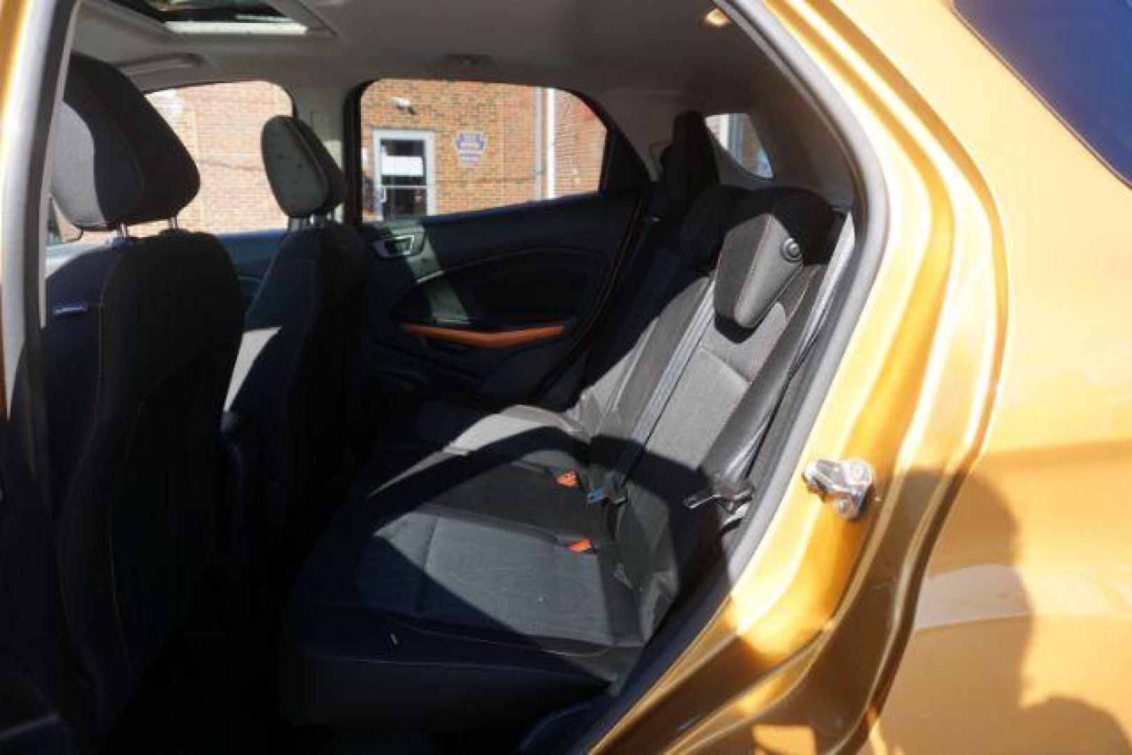 2021 yellow gold /black cloth Ford EcoSport SE AWD (MAJ6S3GL3MC) with an 2.0L L4 DOHC 16V engine, 6-Speed Automatic transmission, located at 312 Centre Ave, Schuylkill Haven, PA, 17972, (570) 593-5278, 40.638130, -76.177383 - LUGGAGE RACK, REMOTE ENGINE STARTER - Photo#37