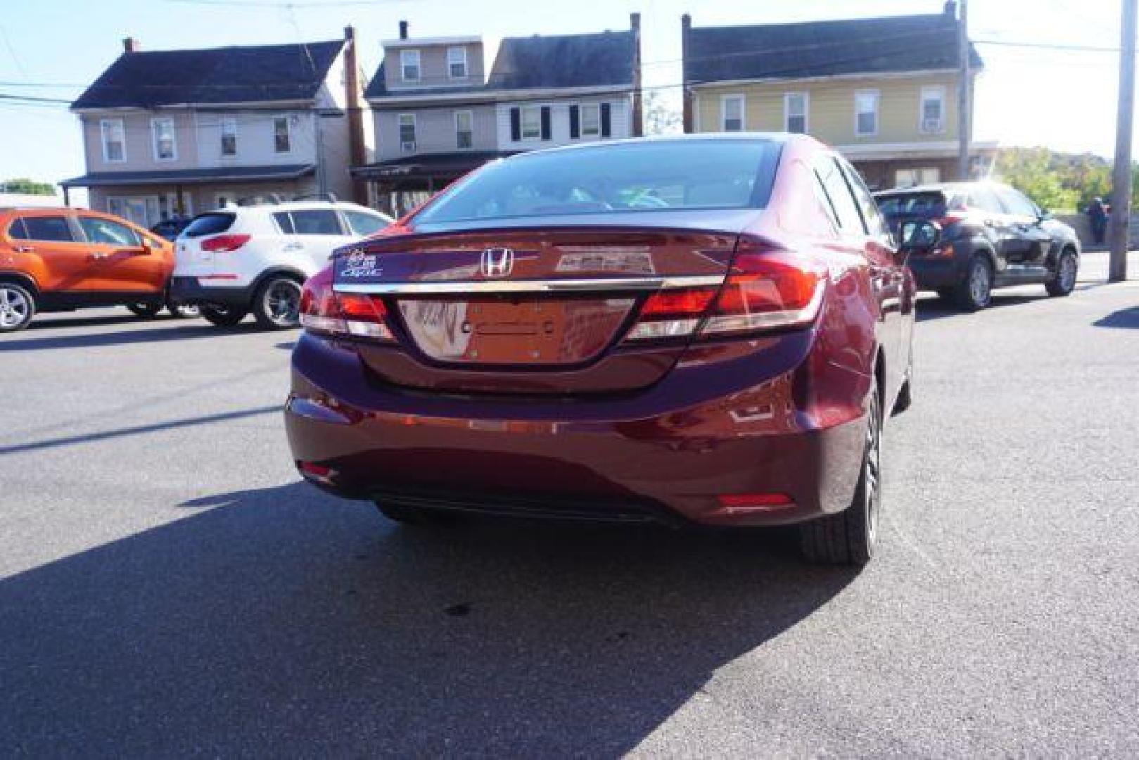 2015 Crimson Pearl /Beige, cloth Honda Civic EX Sedan CVT (19XFB2F8XFE) with an 1.8L L4 SOHC 16V engine, Continuously Variable Transmission transmission, located at 312 Centre Ave, Schuylkill Haven, PA, 17972, (570) 593-5278, 40.638130, -76.177383 - Photo#11