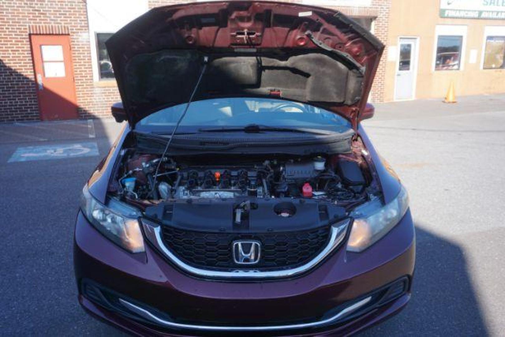 2015 Crimson Pearl /Beige, cloth Honda Civic EX Sedan CVT (19XFB2F8XFE) with an 1.8L L4 SOHC 16V engine, Continuously Variable Transmission transmission, located at 312 Centre Ave, Schuylkill Haven, PA, 17972, (570) 593-5278, 40.638130, -76.177383 - Photo#54