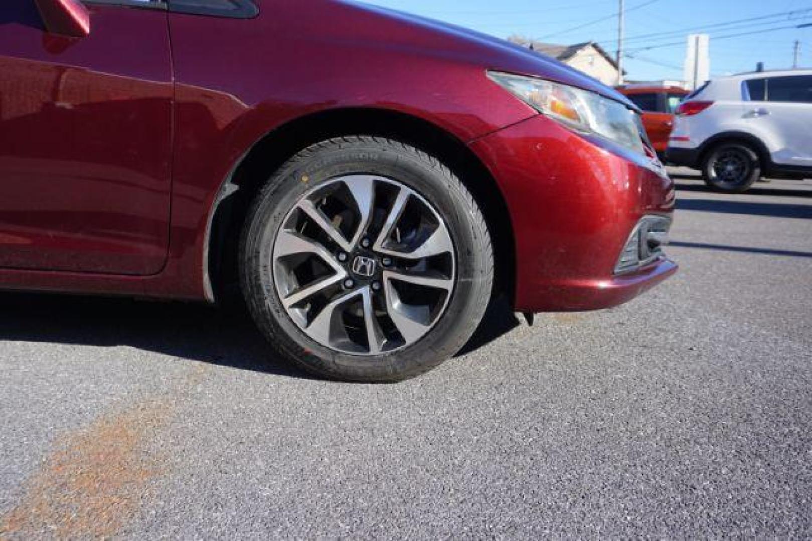 2015 Crimson Pearl /Beige, cloth Honda Civic EX Sedan CVT (19XFB2F8XFE) with an 1.8L L4 SOHC 16V engine, Continuously Variable Transmission transmission, located at 312 Centre Ave, Schuylkill Haven, PA, 17972, (570) 593-5278, 40.638130, -76.177383 - Photo#7