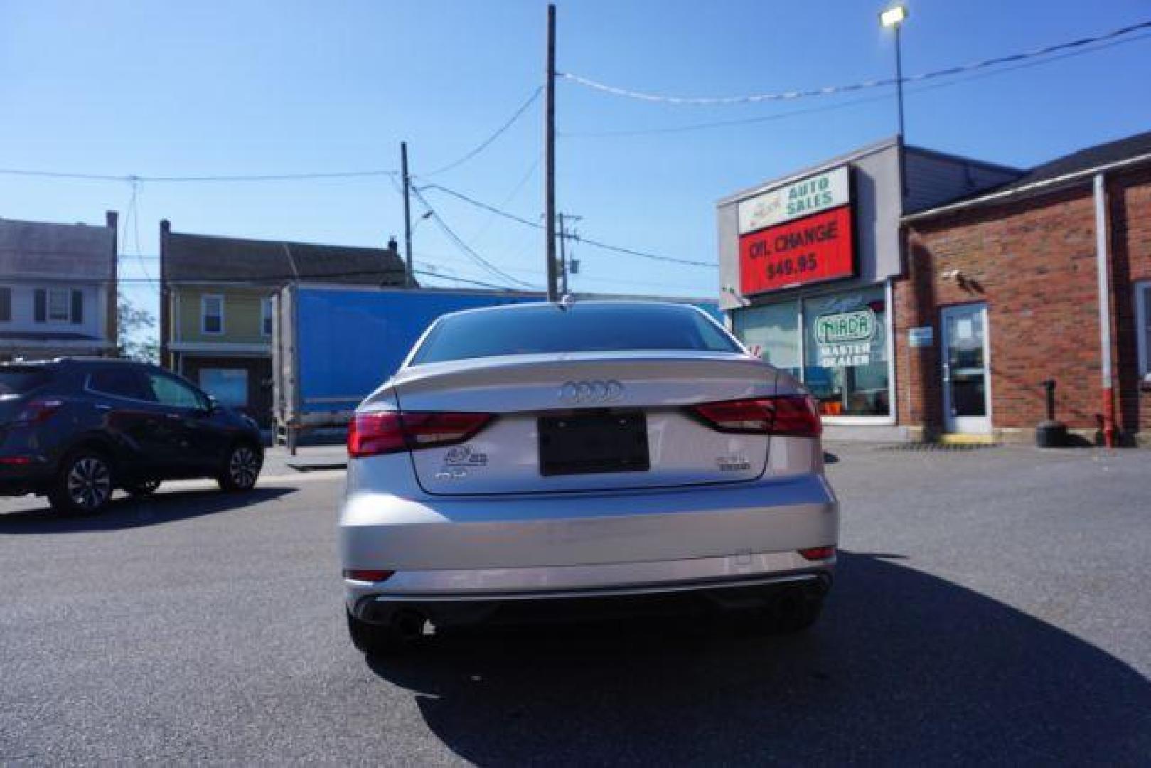 2017 Florett Silver Metallic /Black, leather Audi A3 2.0 TFSI Premium (WAUB8GFF5H1) with an 2.0L L4 DOHC 16V engine, 6-Speed Automatic transmission, located at 312 Centre Ave, Schuylkill Haven, PA, 17972, (570) 593-5278, 40.638130, -76.177383 - Photo#9