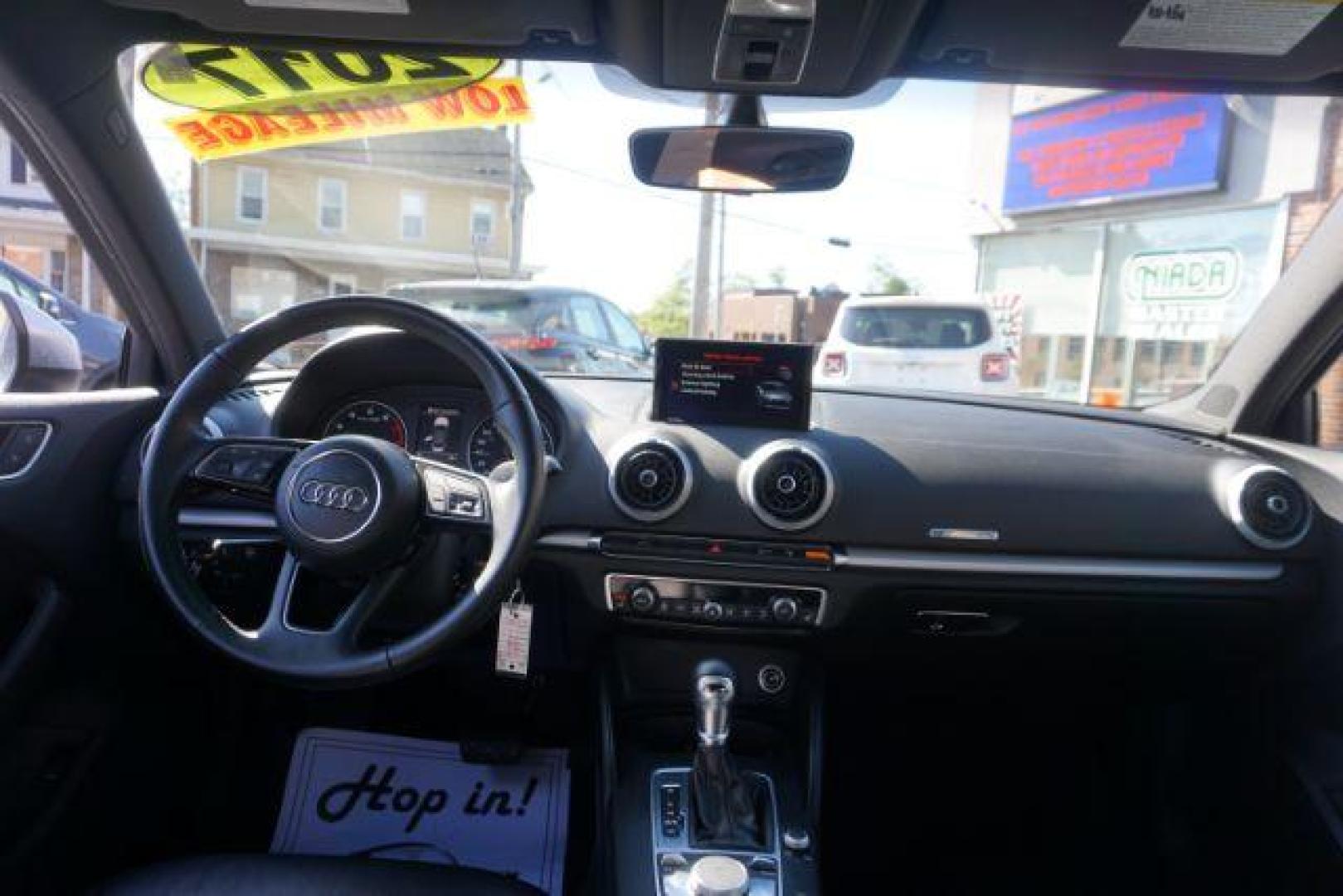 2017 Florett Silver Metallic /Black, leather Audi A3 2.0 TFSI Premium (WAUB8GFF5H1) with an 2.0L L4 DOHC 16V engine, 6-Speed Automatic transmission, located at 312 Centre Ave, Schuylkill Haven, PA, 17972, (570) 593-5278, 40.638130, -76.177383 - Photo#35