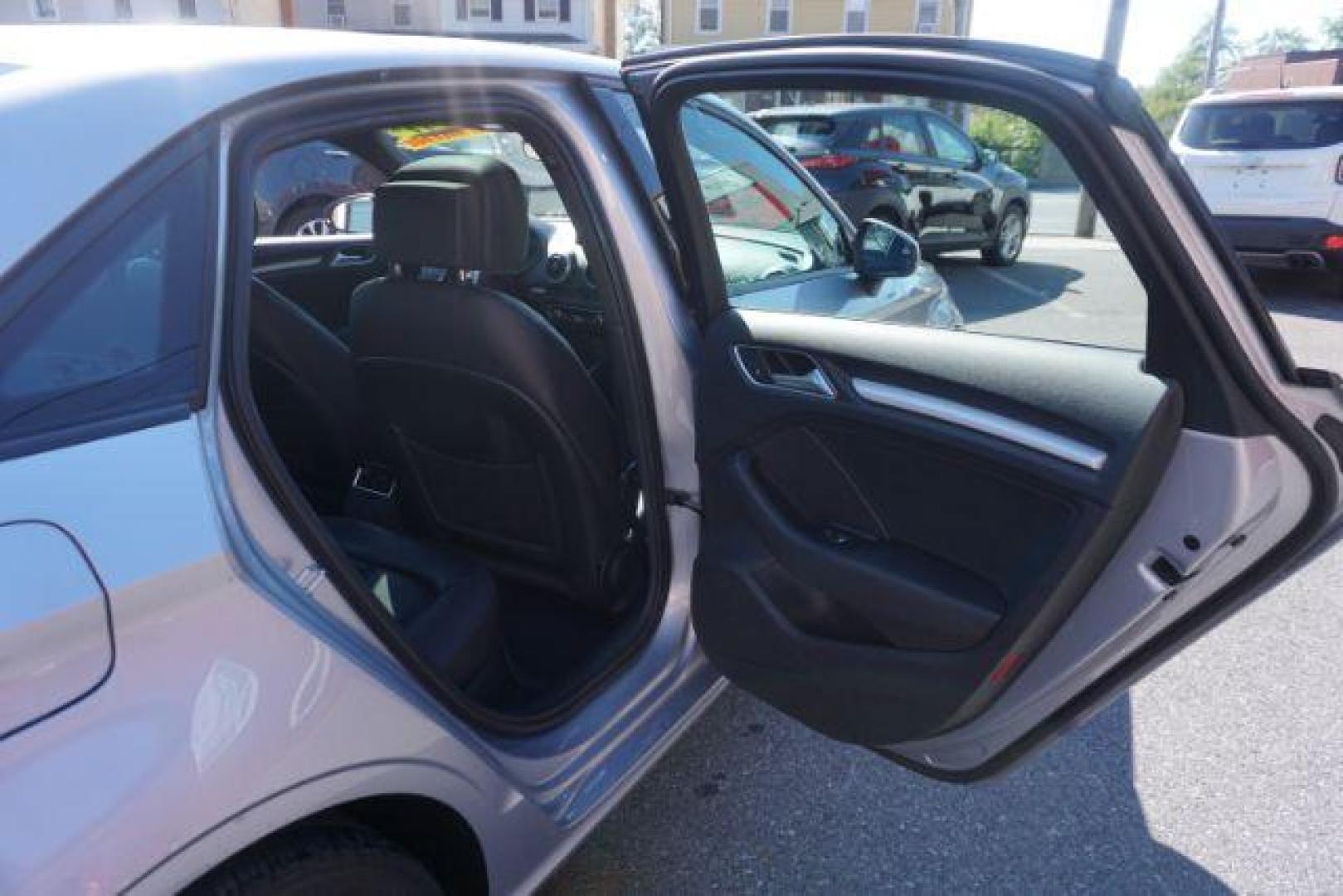 2017 Florett Silver Metallic /Black, leather Audi A3 2.0 TFSI Premium (WAUB8GFF5H1) with an 2.0L L4 DOHC 16V engine, 6-Speed Automatic transmission, located at 312 Centre Ave, Schuylkill Haven, PA, 17972, (570) 593-5278, 40.638130, -76.177383 - Photo#39