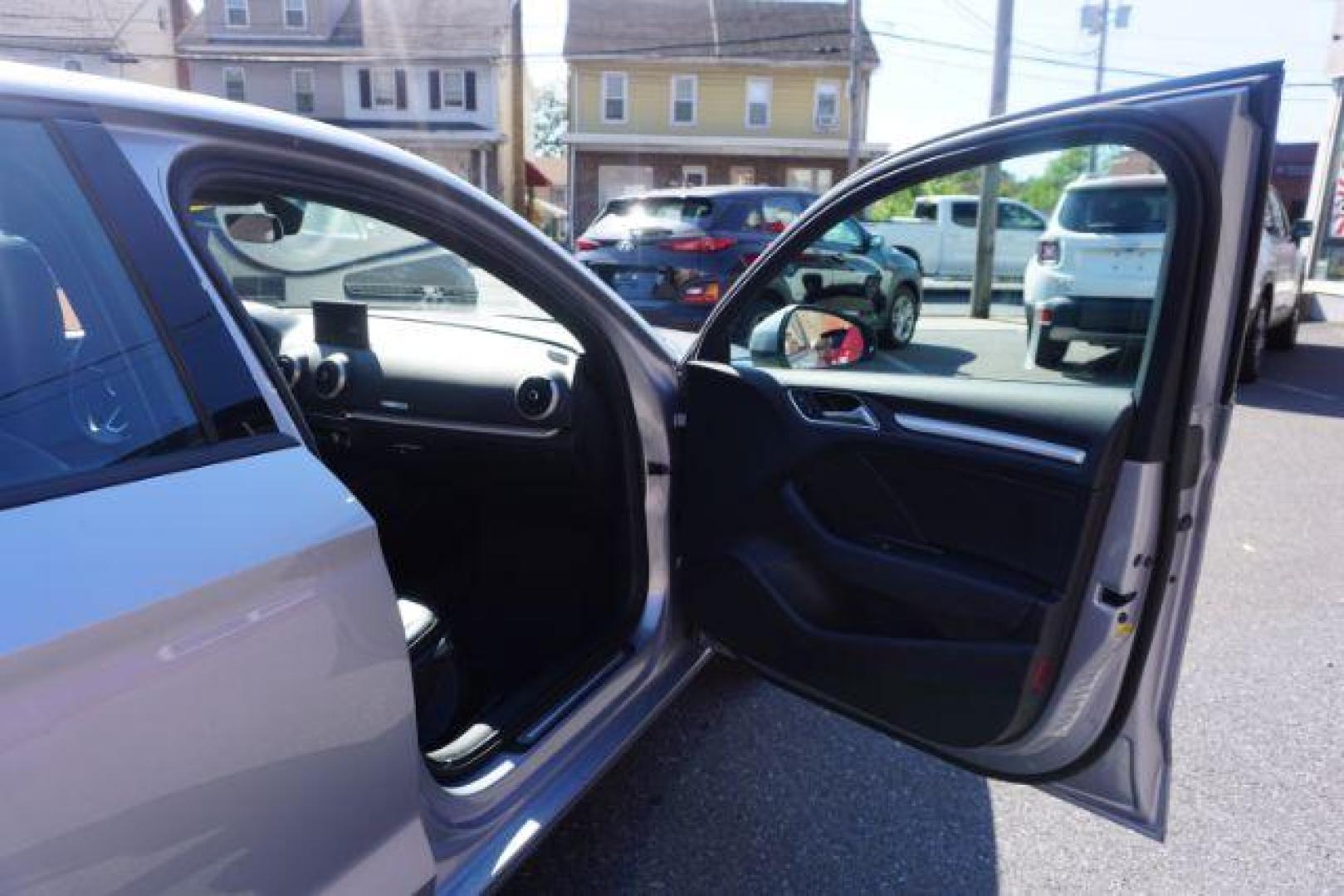 2017 Florett Silver Metallic /Black, leather Audi A3 2.0 TFSI Premium (WAUB8GFF5H1) with an 2.0L L4 DOHC 16V engine, 6-Speed Automatic transmission, located at 312 Centre Ave, Schuylkill Haven, PA, 17972, (570) 593-5278, 40.638130, -76.177383 - Photo#45