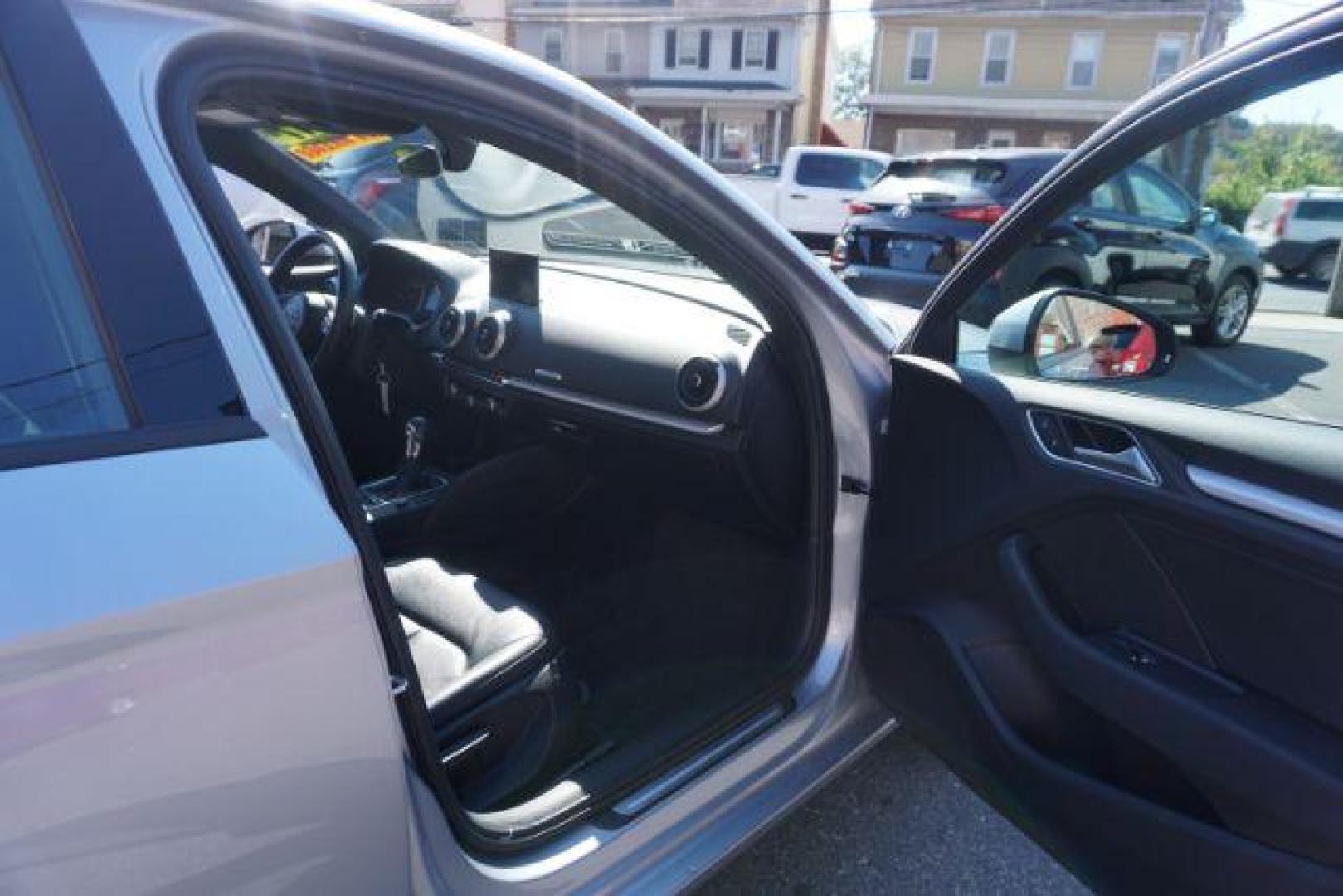 2017 Florett Silver Metallic /Black, leather Audi A3 2.0 TFSI Premium (WAUB8GFF5H1) with an 2.0L L4 DOHC 16V engine, 6-Speed Automatic transmission, located at 312 Centre Ave, Schuylkill Haven, PA, 17972, (570) 593-5278, 40.638130, -76.177383 - Photo#47