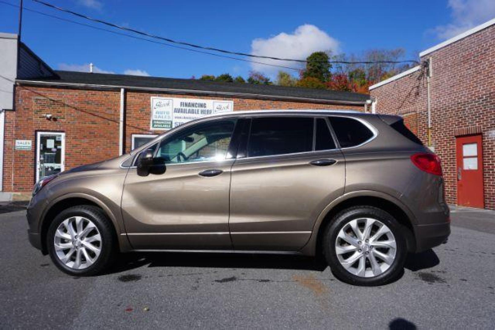 2016 Bronze Alloy Metallic /Light Neutral w/Ebony Interior Accents, leather Buick Envision Premium II AWD (LRBFXFSX0GD) with an 2.0L L4 DOHC 24V TURBO engine, 6-Speed Automatic transmission, located at 312 Centre Ave, Schuylkill Haven, PA, 17972, (570) 593-5278, 40.638130, -76.177383 - ADAPTIVE CRUISE CONTROL - Photo#14