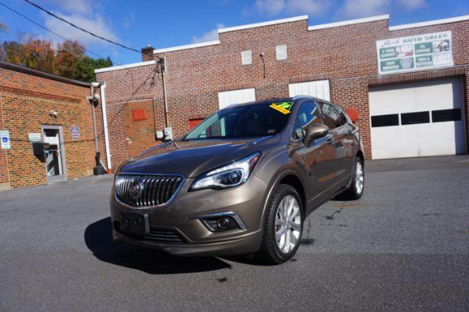 2016 Bronze Alloy Metallic /Light Neutral w/Ebony Interior Accents, leather Buick Envision Premium II AWD (LRBFXFSX0GD) with an 2.0L L4 DOHC 24V TURBO engine, 6-Speed Automatic transmission, located at 312 Centre Ave, Schuylkill Haven, PA, 17972, (570) 593-5278, 40.638130, -76.177383 - ADAPTIVE CRUISE CONTROL - Photo#2