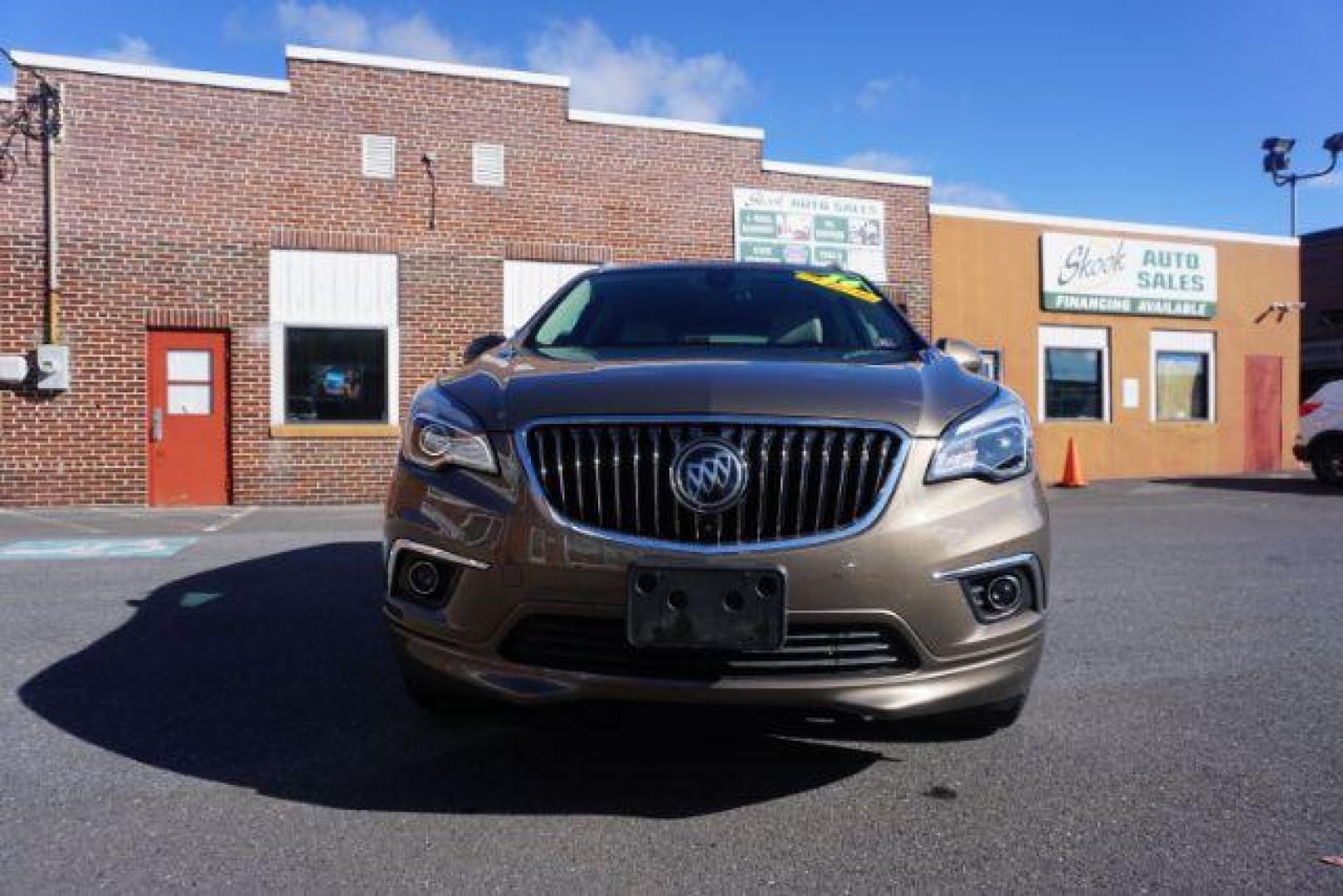 2016 Bronze Alloy Metallic /Light Neutral w/Ebony Interior Accents, leather Buick Envision Premium II AWD (LRBFXFSX0GD) with an 2.0L L4 DOHC 24V TURBO engine, 6-Speed Automatic transmission, located at 312 Centre Ave, Schuylkill Haven, PA, 17972, (570) 593-5278, 40.638130, -76.177383 - ADAPTIVE CRUISE CONTROL - Photo#3