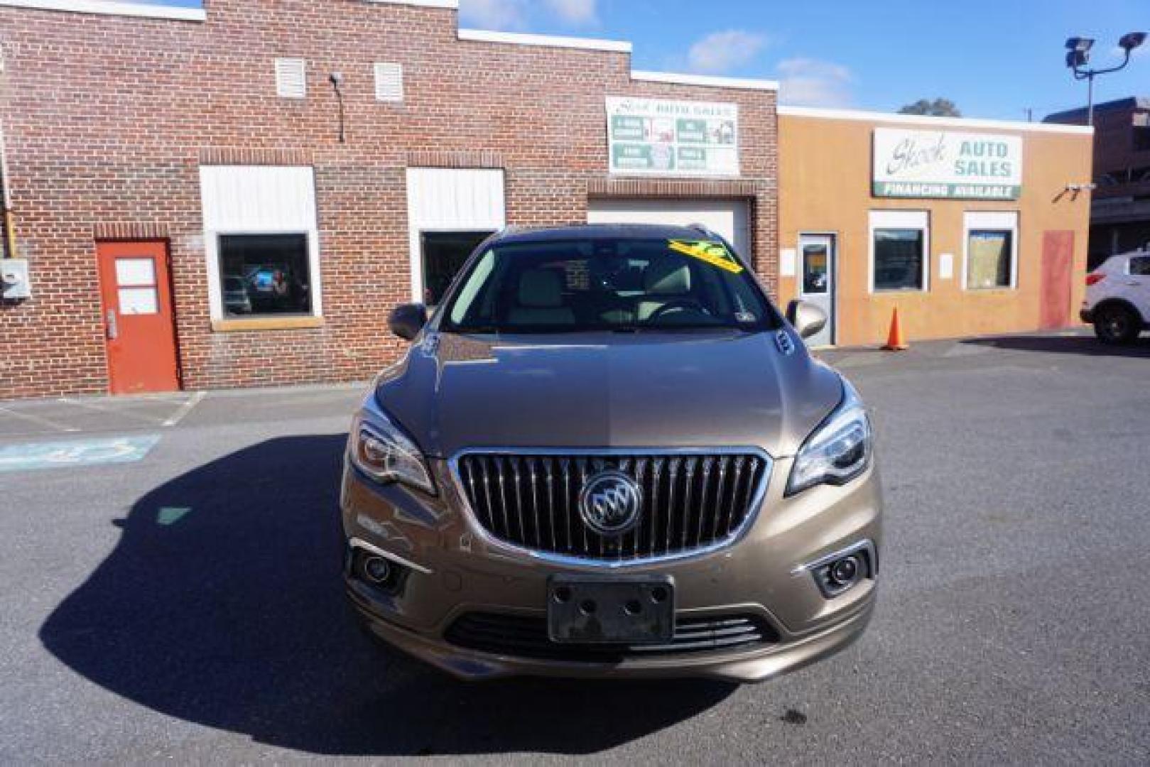 2016 Bronze Alloy Metallic /Light Neutral w/Ebony Interior Accents, leather Buick Envision Premium II AWD (LRBFXFSX0GD) with an 2.0L L4 DOHC 24V TURBO engine, 6-Speed Automatic transmission, located at 312 Centre Ave, Schuylkill Haven, PA, 17972, (570) 593-5278, 40.638130, -76.177383 - ADAPTIVE CRUISE CONTROL - Photo#4