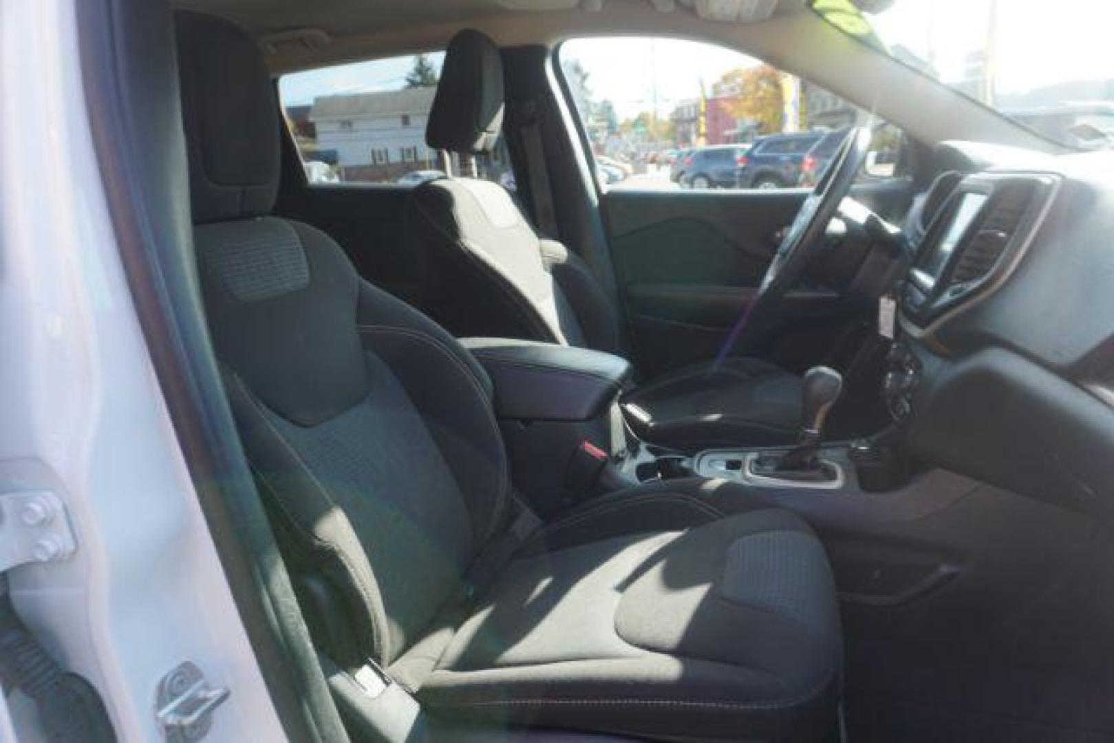 2016 Bright White Clear Coat /Black, premium cloth Jeep Cherokee Latitude 4WD (1C4PJMCS9GW) with an 3.2L V6 DOHC 24V engine, 9-Speed Automatic transmission, located at 312 Centre Ave, Schuylkill Haven, PA, 17972, (570) 593-5278, 40.638130, -76.177383 - navigation, passive keyless entry, power drivers seat - Photo#56