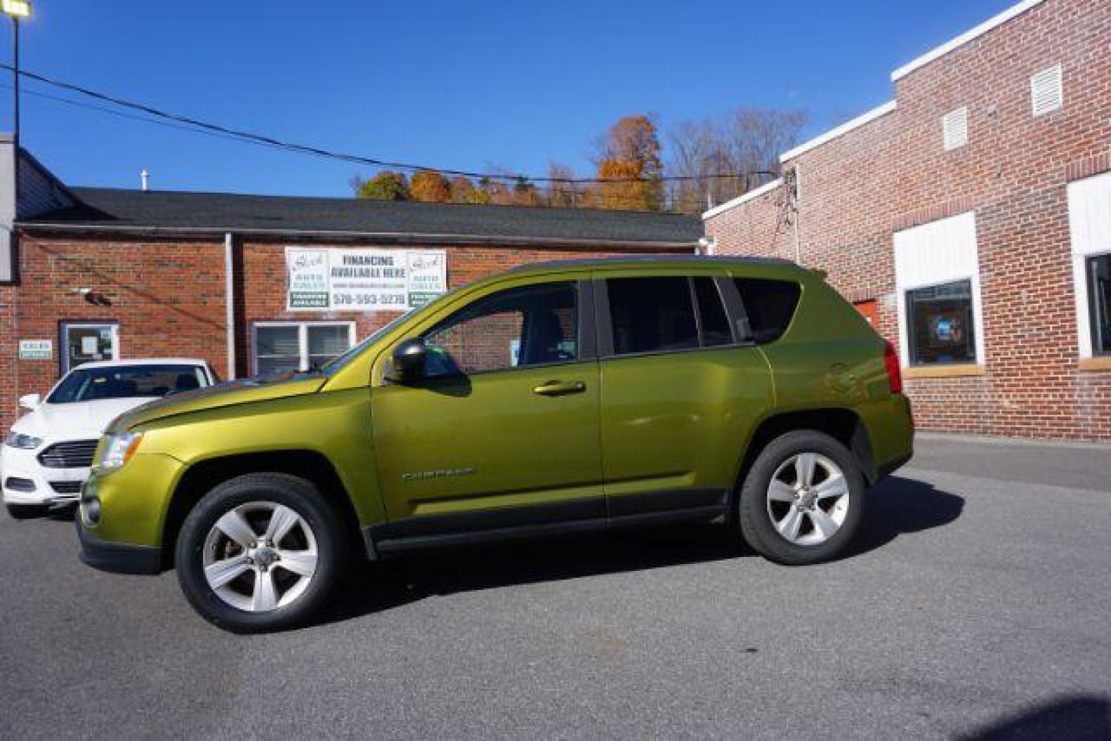 2012 Green lime Jeep Compass Latitude 4WD (1C4NJDEB9CD) with an 2.4L L4 DOHC 16V engine, Continuously Variable Transmission transmission, located at 312 Centre Ave, Schuylkill Haven, PA, 17972, (570) 593-5278, 40.638130, -76.177383 - Photo#0