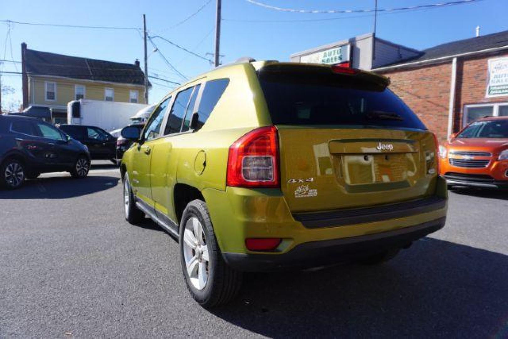 2012 Green lime Jeep Compass Latitude 4WD (1C4NJDEB9CD) with an 2.4L L4 DOHC 16V engine, Continuously Variable Transmission transmission, located at 312 Centre Ave, Schuylkill Haven, PA, 17972, (570) 593-5278, 40.638130, -76.177383 - Photo#14