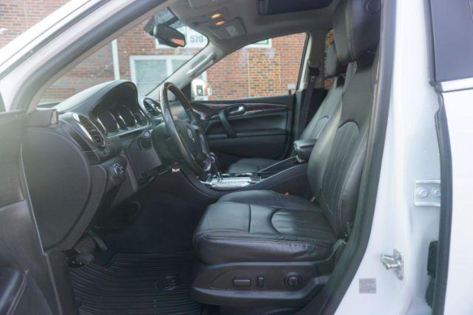 2017 Summit White /Ebony Seats w/Ebony Interior Accents, leather Buick Enclave Leather AWD (5GAKVBKD5HJ) with an 3.6L V6 DOHC 24V engine, 6-Speed Automatic Overdrive transmission, located at 312 Centre Ave, Schuylkill Haven, PA, 17972, (570) 593-5278, 40.638130, -76.177383 - collision avoidance system, lane departure warning, luggage rack, navigation system, power sunroof, towing pkg - Photo#21