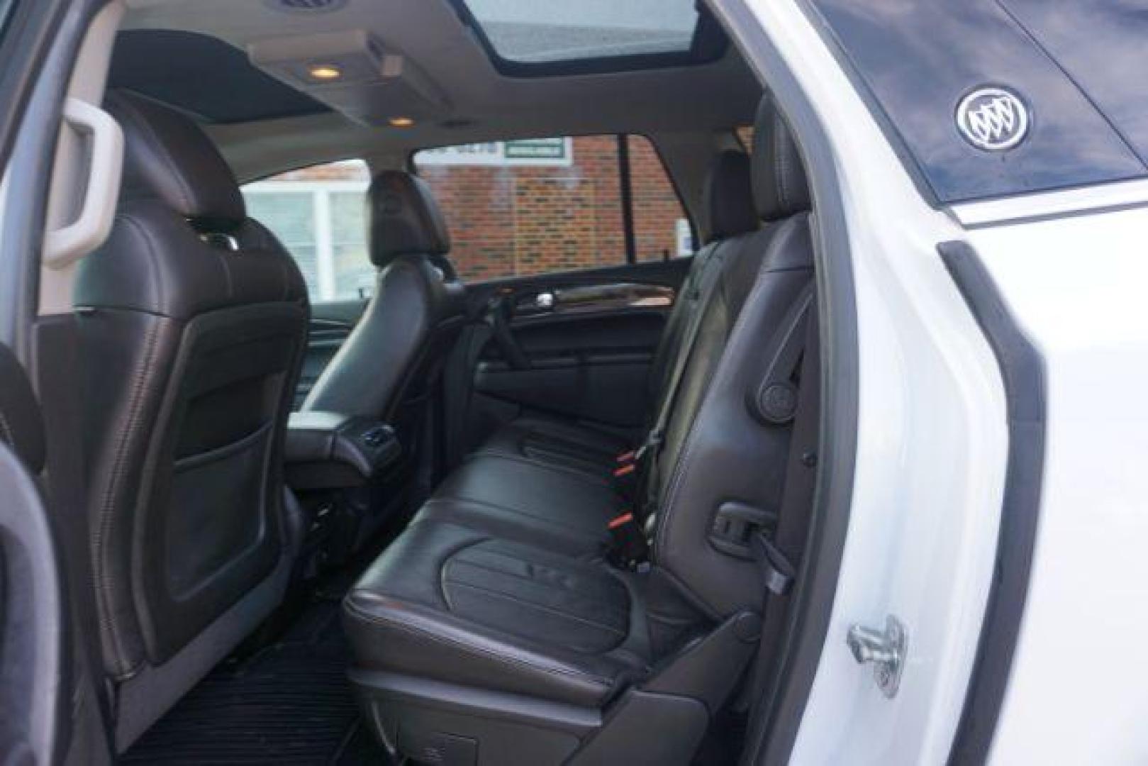 2017 Summit White /Ebony Seats w/Ebony Interior Accents, leather Buick Enclave Leather AWD (5GAKVBKD5HJ) with an 3.6L V6 DOHC 24V engine, 6-Speed Automatic Overdrive transmission, located at 312 Centre Ave, Schuylkill Haven, PA, 17972, (570) 593-5278, 40.638130, -76.177383 - collision avoidance system, lane departure warning, luggage rack, navigation system, power sunroof, towing pkg - Photo#34