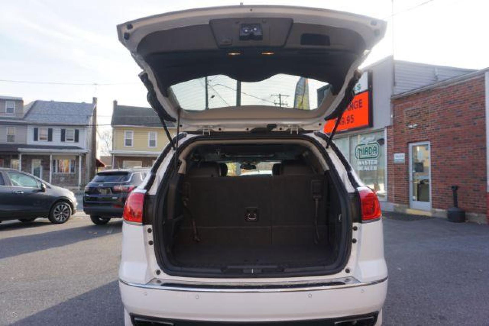 2017 Summit White /Ebony Seats w/Ebony Interior Accents, leather Buick Enclave Leather AWD (5GAKVBKD5HJ) with an 3.6L V6 DOHC 24V engine, 6-Speed Automatic Overdrive transmission, located at 312 Centre Ave, Schuylkill Haven, PA, 17972, (570) 593-5278, 40.638130, -76.177383 - collision avoidance system, lane departure warning, luggage rack, navigation system, power sunroof, towing pkg - Photo#44