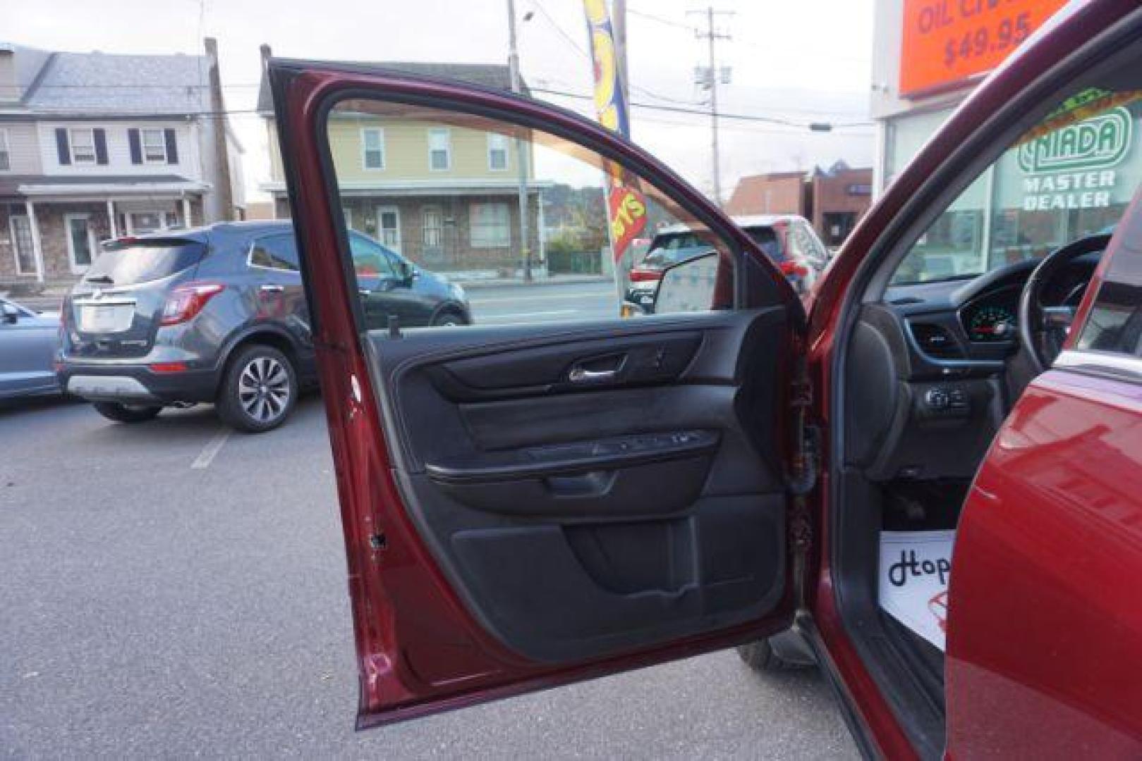 2016 maroon /Ebony / Saddle Up, premium cloth Chevrolet Traverse 1LT AWD (1GNKVGKD4GJ) with an 3.6L V6 DOHC 24V engine, 6-Speed Automatic transmission, located at 312 Centre Ave, Schuylkill Haven, PA, 17972, (570) 593-5278, 40.638130, -76.177383 - automatic climate control, heated front seats, luggage rack, power driver's seat, power sunroof, rear parking sensors, towing pkg. - Photo#17