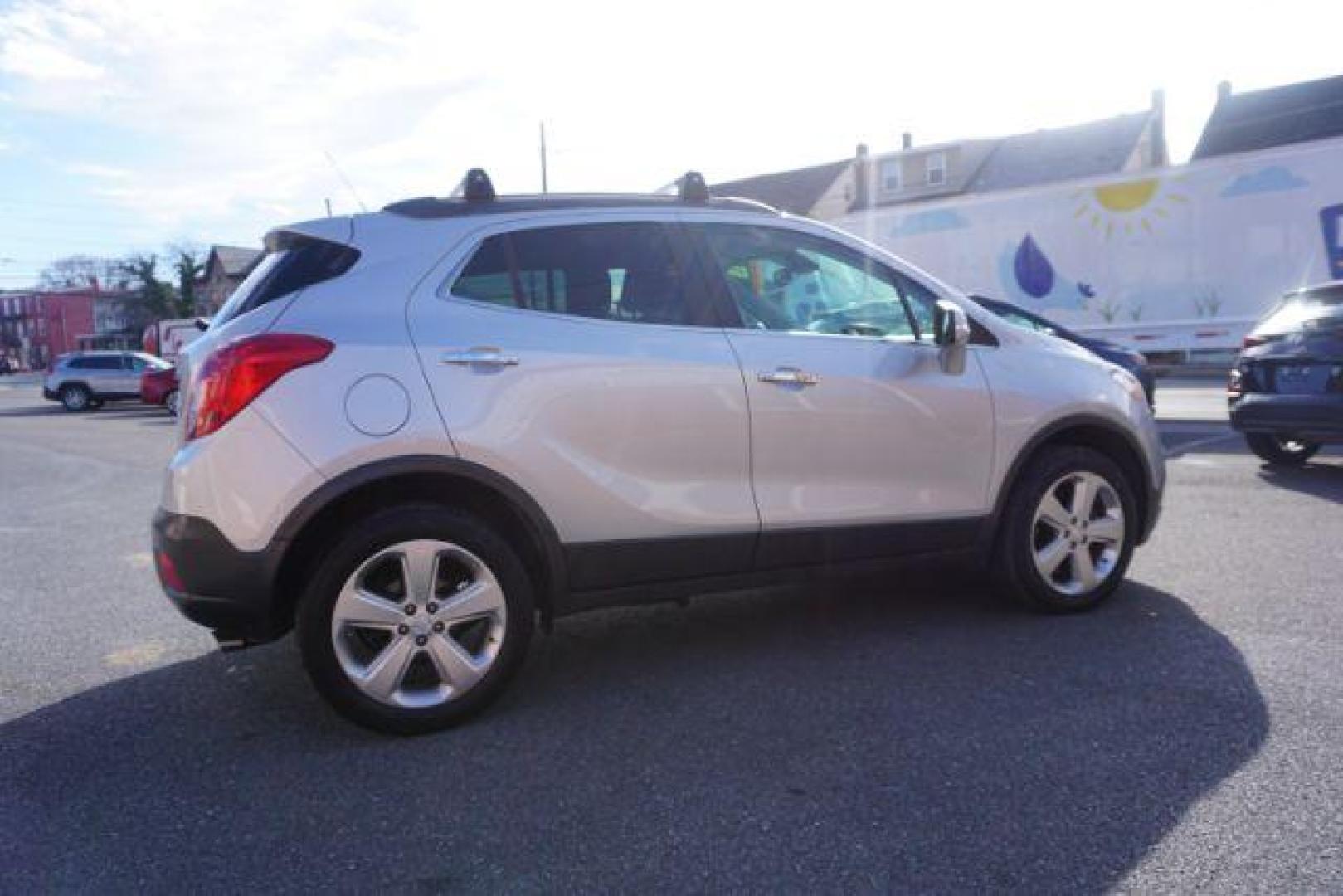 2015 Cocoa Silver Metallic/Dark Cocoa Ash /Ebony, vinyl/cloth Buick Encore Base AWD (KL4CJESB7FB) with an 1.4L L4 DOHC 16V TURBO engine, 6-Speed Automatic transmission, located at 312 Centre Ave, Schuylkill Haven, PA, 17972, (570) 593-5278, 40.638130, -76.177383 - Photo#9