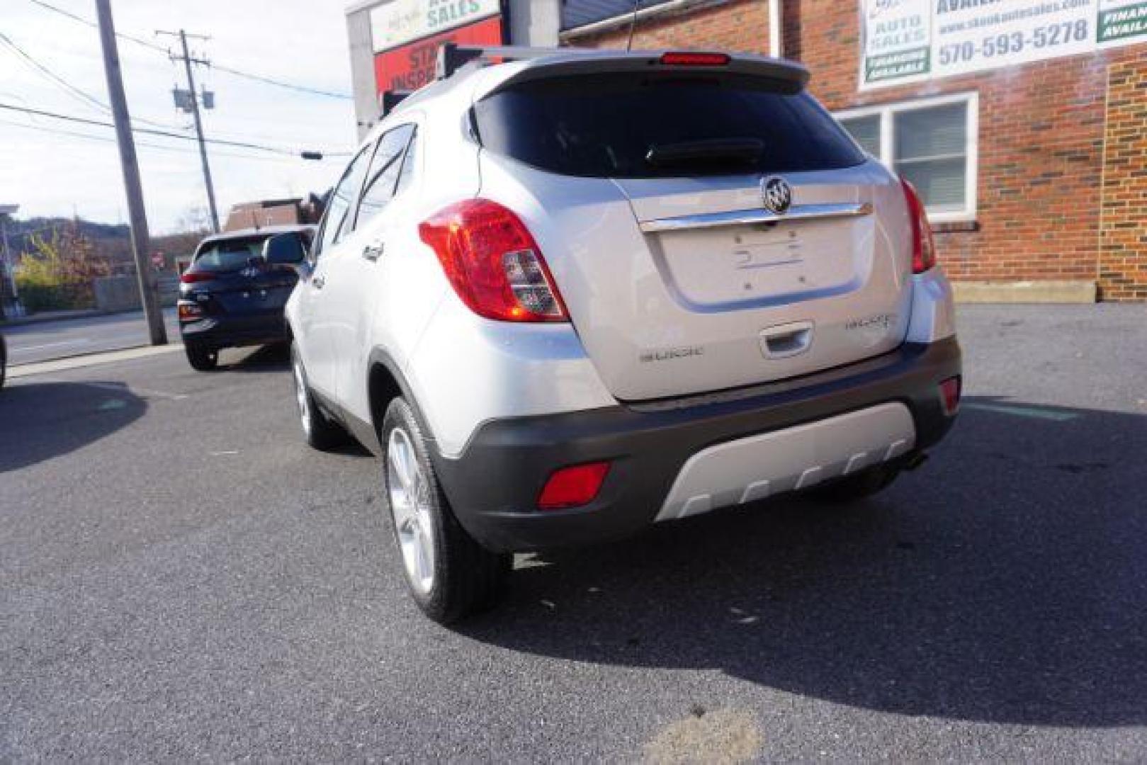 2015 Cocoa Silver Metallic/Dark Cocoa Ash /Ebony, vinyl/cloth Buick Encore Base AWD (KL4CJESB7FB) with an 1.4L L4 DOHC 16V TURBO engine, 6-Speed Automatic transmission, located at 312 Centre Ave, Schuylkill Haven, PA, 17972, (570) 593-5278, 40.638130, -76.177383 - Photo#13