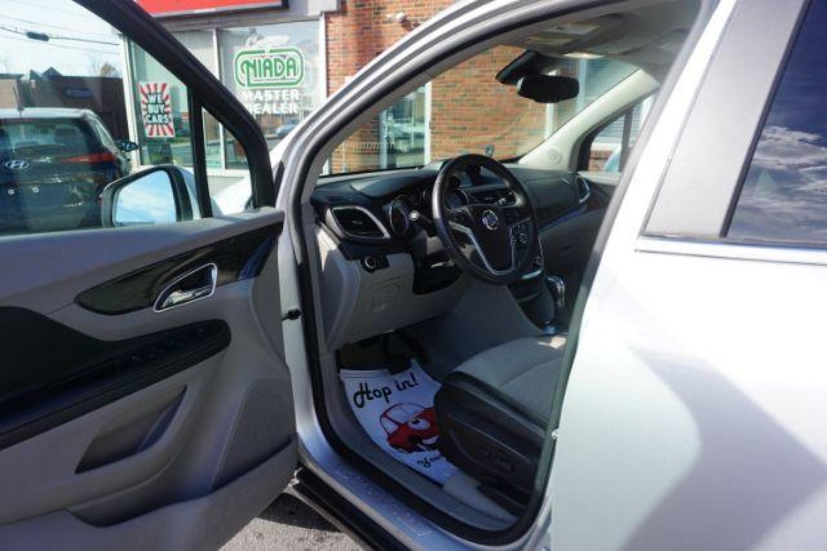 2015 Cocoa Silver Metallic/Dark Cocoa Ash /Ebony, vinyl/cloth Buick Encore Base AWD (KL4CJESB7FB) with an 1.4L L4 DOHC 16V TURBO engine, 6-Speed Automatic transmission, located at 312 Centre Ave, Schuylkill Haven, PA, 17972, (570) 593-5278, 40.638130, -76.177383 - Photo#20