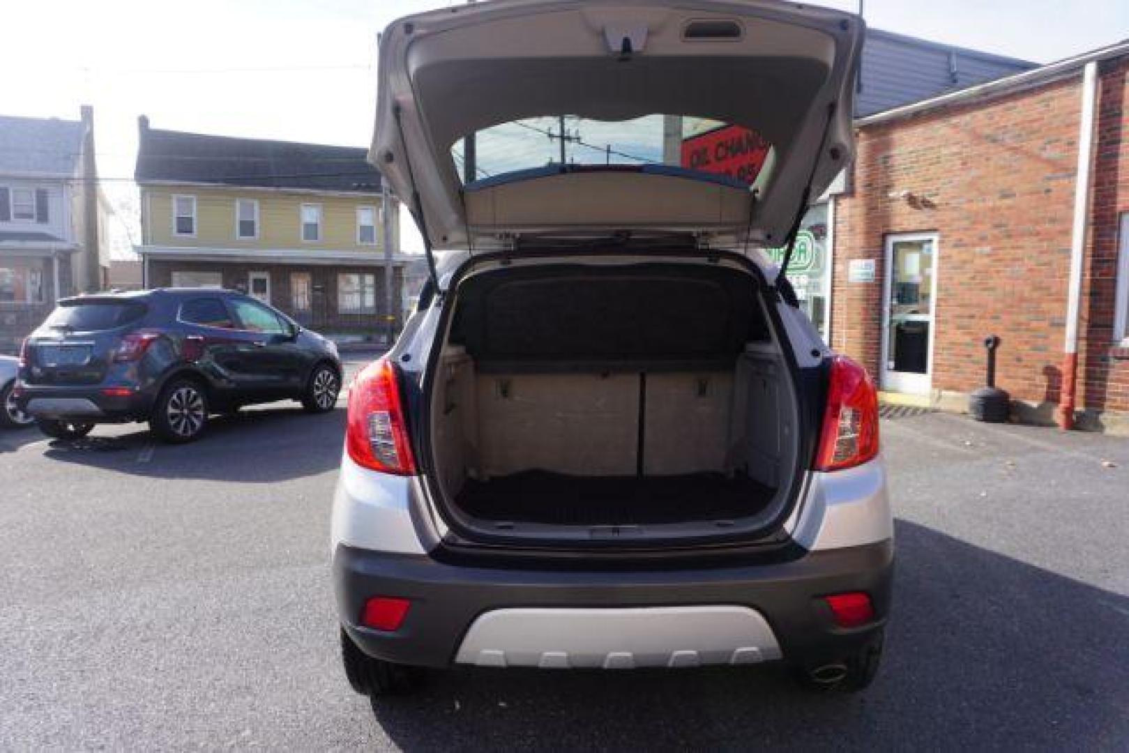 2015 Cocoa Silver Metallic/Dark Cocoa Ash /Ebony, vinyl/cloth Buick Encore Base AWD (KL4CJESB7FB) with an 1.4L L4 DOHC 16V TURBO engine, 6-Speed Automatic transmission, located at 312 Centre Ave, Schuylkill Haven, PA, 17972, (570) 593-5278, 40.638130, -76.177383 - Photo#42