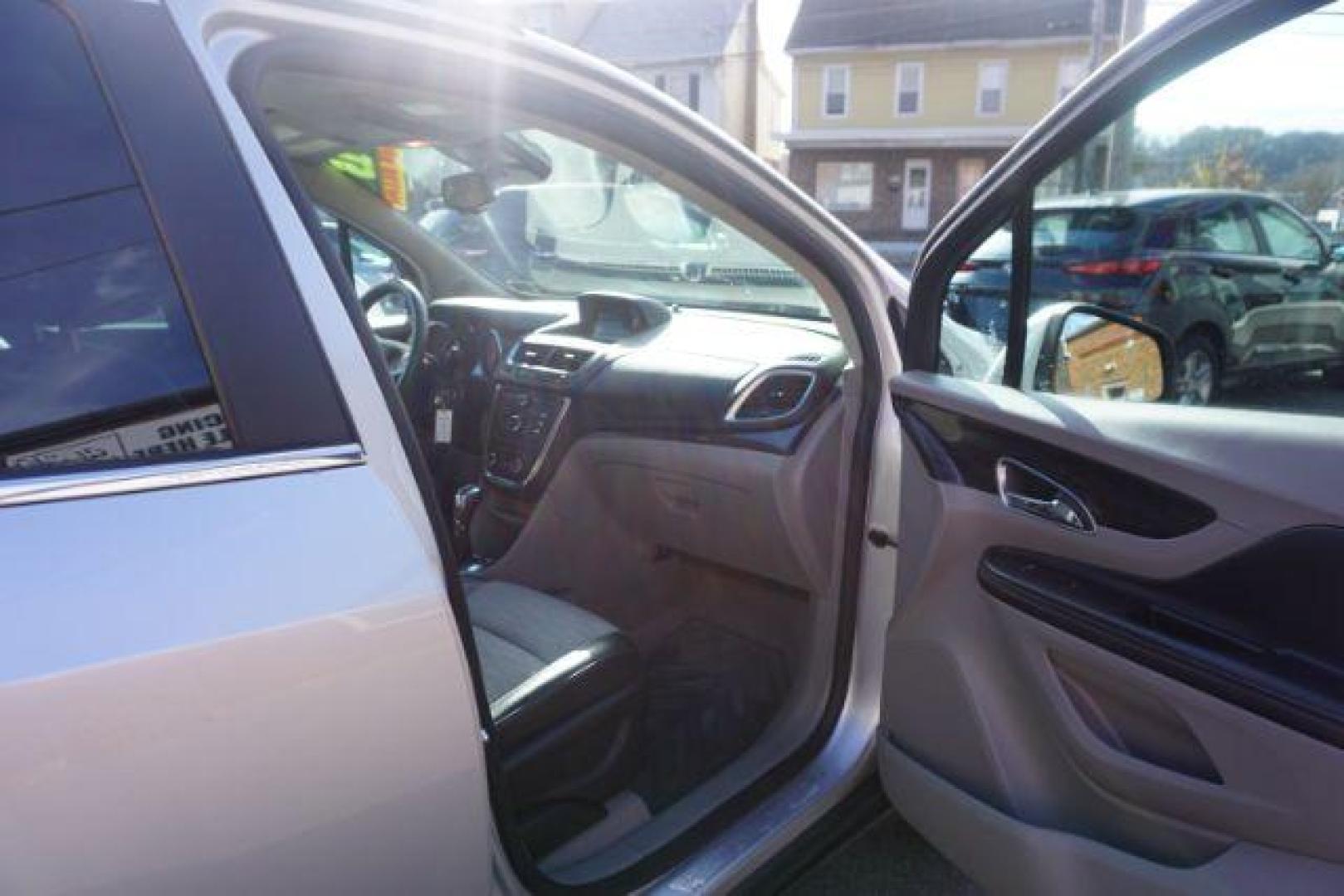 2015 Cocoa Silver Metallic/Dark Cocoa Ash /Ebony, vinyl/cloth Buick Encore Base AWD (KL4CJESB7FB) with an 1.4L L4 DOHC 16V TURBO engine, 6-Speed Automatic transmission, located at 312 Centre Ave, Schuylkill Haven, PA, 17972, (570) 593-5278, 40.638130, -76.177383 - Photo#50