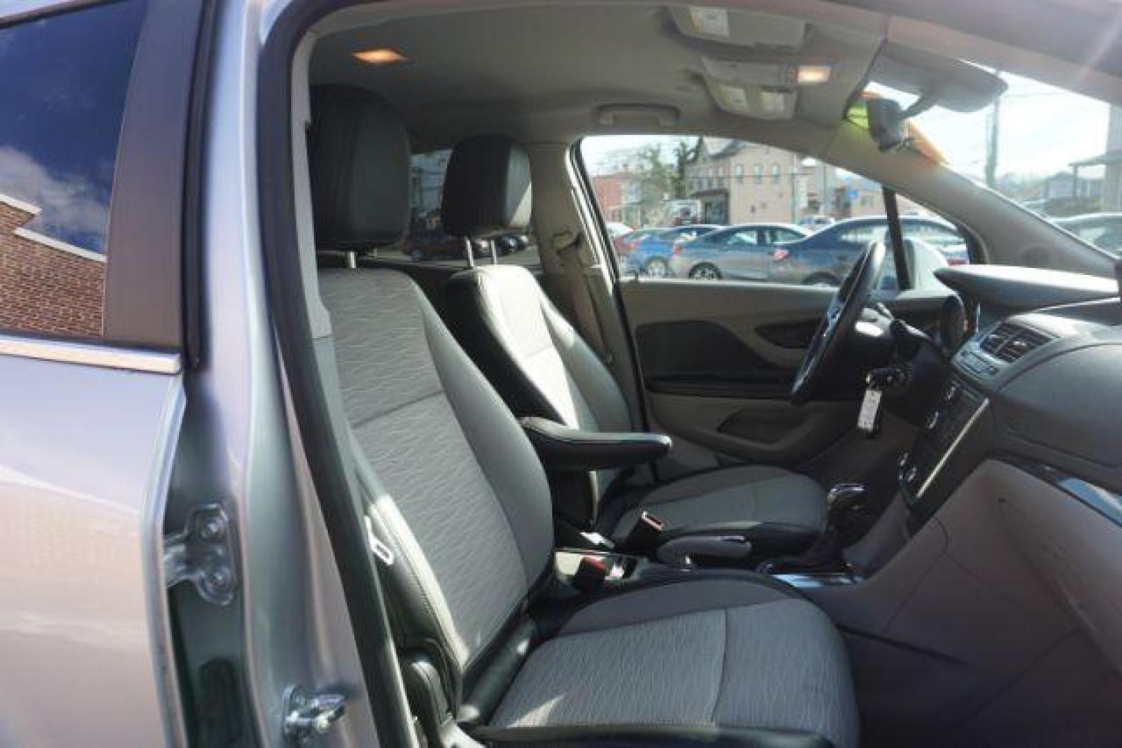 2015 Cocoa Silver Metallic/Dark Cocoa Ash /Ebony, vinyl/cloth Buick Encore Base AWD (KL4CJESB7FB) with an 1.4L L4 DOHC 16V TURBO engine, 6-Speed Automatic transmission, located at 312 Centre Ave, Schuylkill Haven, PA, 17972, (570) 593-5278, 40.638130, -76.177383 - Photo#53