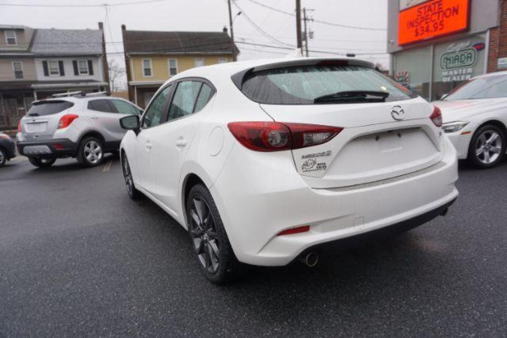 2018 Snowflake White Pearl Mica /beige Mazda MAZDA3 s Grand Touring AT 5-Door (3MZBN1M32JM) with an 2.5L L4 DOHC 16V engine, 6-Speed Automatic transmission, located at 312 Centre Ave, Schuylkill Haven, PA, 17972, (570) 593-5278, 40.638130, -76.177383 - adaptive cruise control, navigation system, rear parking sensors - Photo#15