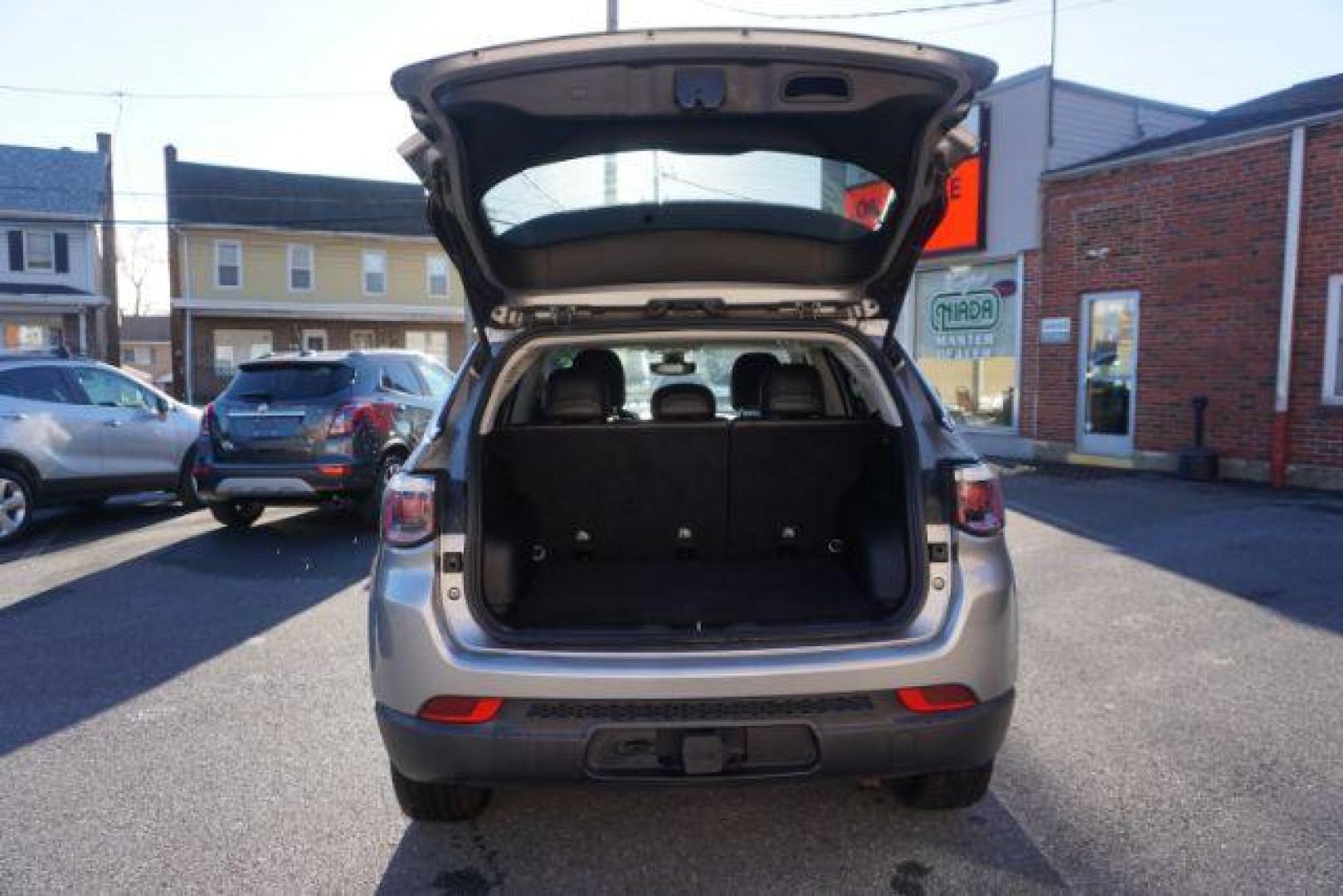 2018 Billet Silver Metallic Clear Coat/Black Clear Coat /leather Jeep Compass Latitude 4WD (3C4NJDBB8JT) with an 2.4L L4 DOHC 16V engine, located at 312 Centre Ave, Schuylkill Haven, PA, 17972, (570) 593-5278, 40.638130, -76.177383 - COLLISION AVOIDANCE SYSTEM, HID HEADLAMPS, LANE DEPARTURE WARNING, LUGGAGE RACK, POWER LIFTGATE, TOWING PKG - Photo#50