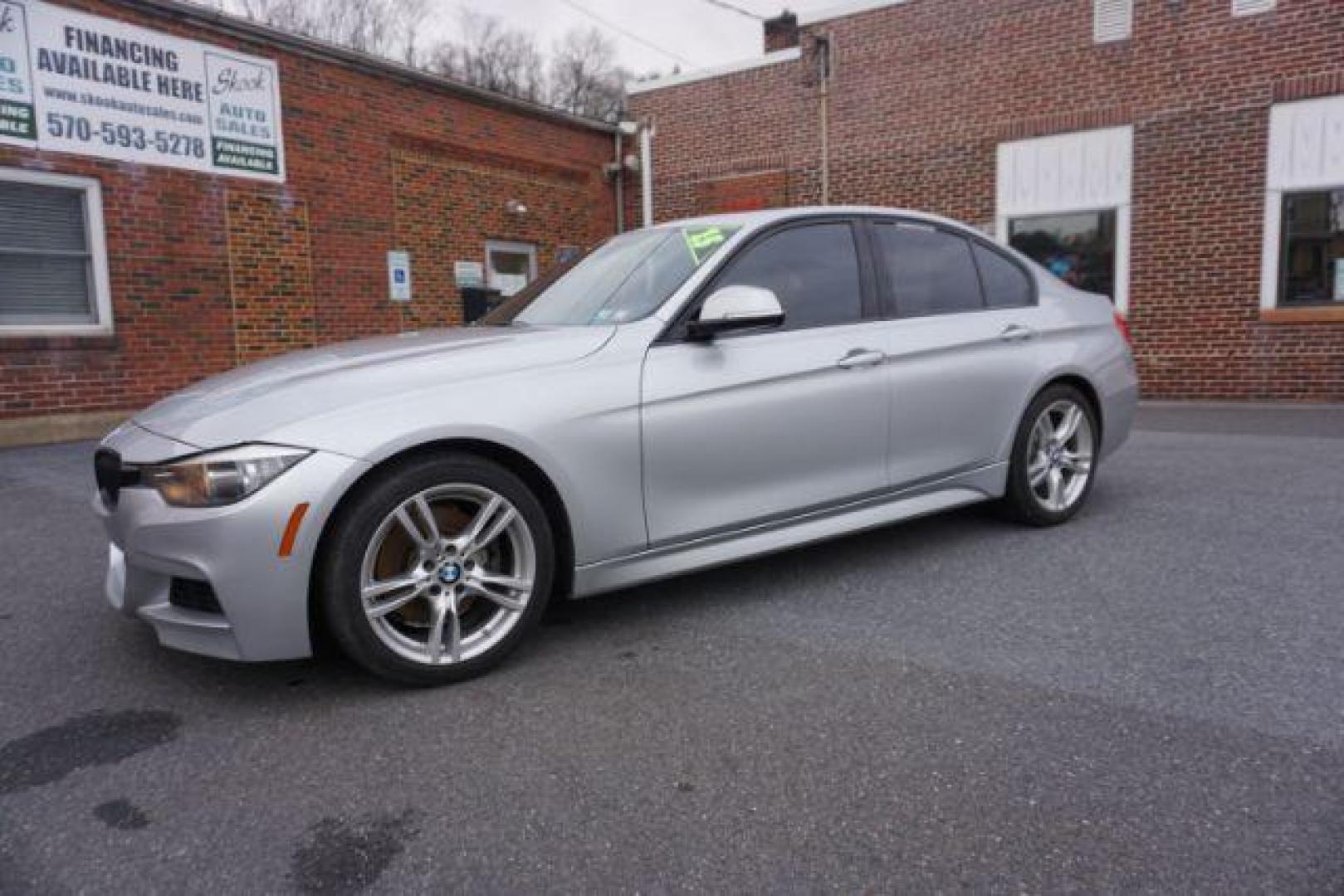 2014 Glacier Silver Metallic /black BMW M-Sport 328i Sedan (WBA3A5C54EP) with an 2.0L L4 DOHC 16V engine, 8-Speed Automatic transmission, located at 312 Centre Ave, Schuylkill Haven, PA, 17972, (570) 593-5278, 40.638130, -76.177383 - 3 Series Sport Pkg, Adaptive cruise control, back up camera, blind spot monitor, collision avoidance system, HID headlamps, navigation system, rear parking sensors - Photo#1