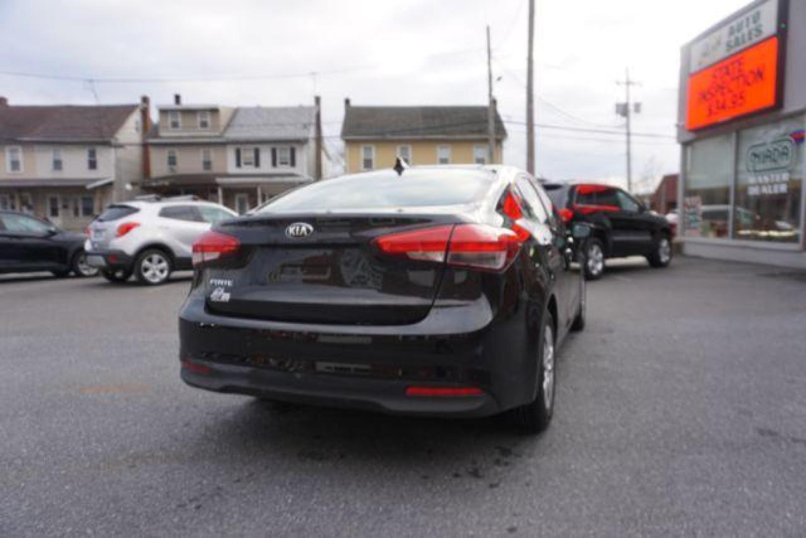 2017 Aurora Black /Black, cloth Kia Forte LX 6A (3KPFK4A75HE) with an 2.0L L4 DOHC 16V engine, 6-Speed Automatic transmission, located at 312 Centre Ave, Schuylkill Haven, PA, 17972, (570) 593-5278, 40.638130, -76.177383 - Photo#13