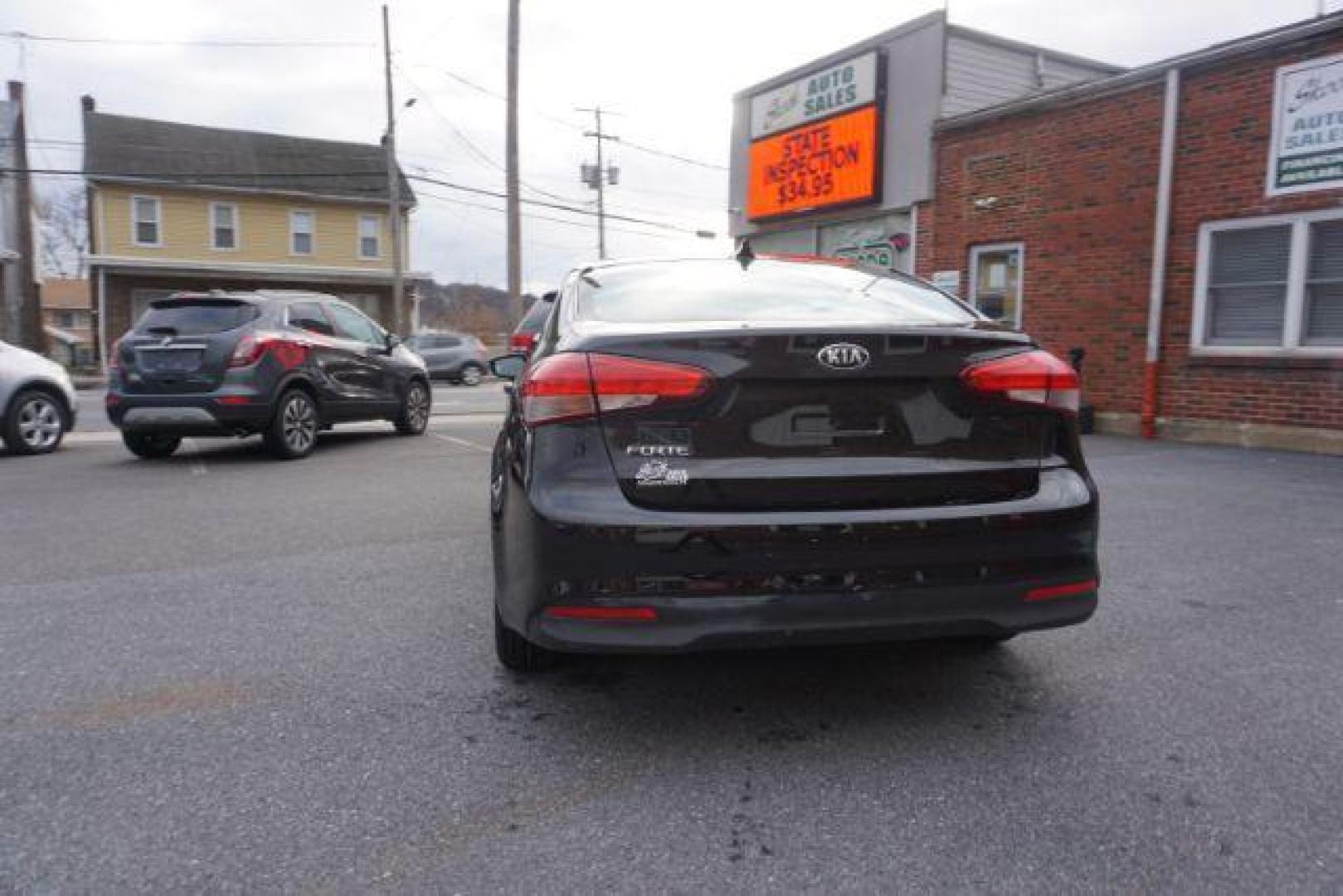 2017 Aurora Black /Black, cloth Kia Forte LX 6A (3KPFK4A75HE) with an 2.0L L4 DOHC 16V engine, 6-Speed Automatic transmission, located at 312 Centre Ave, Schuylkill Haven, PA, 17972, (570) 593-5278, 40.638130, -76.177383 - Photo#15